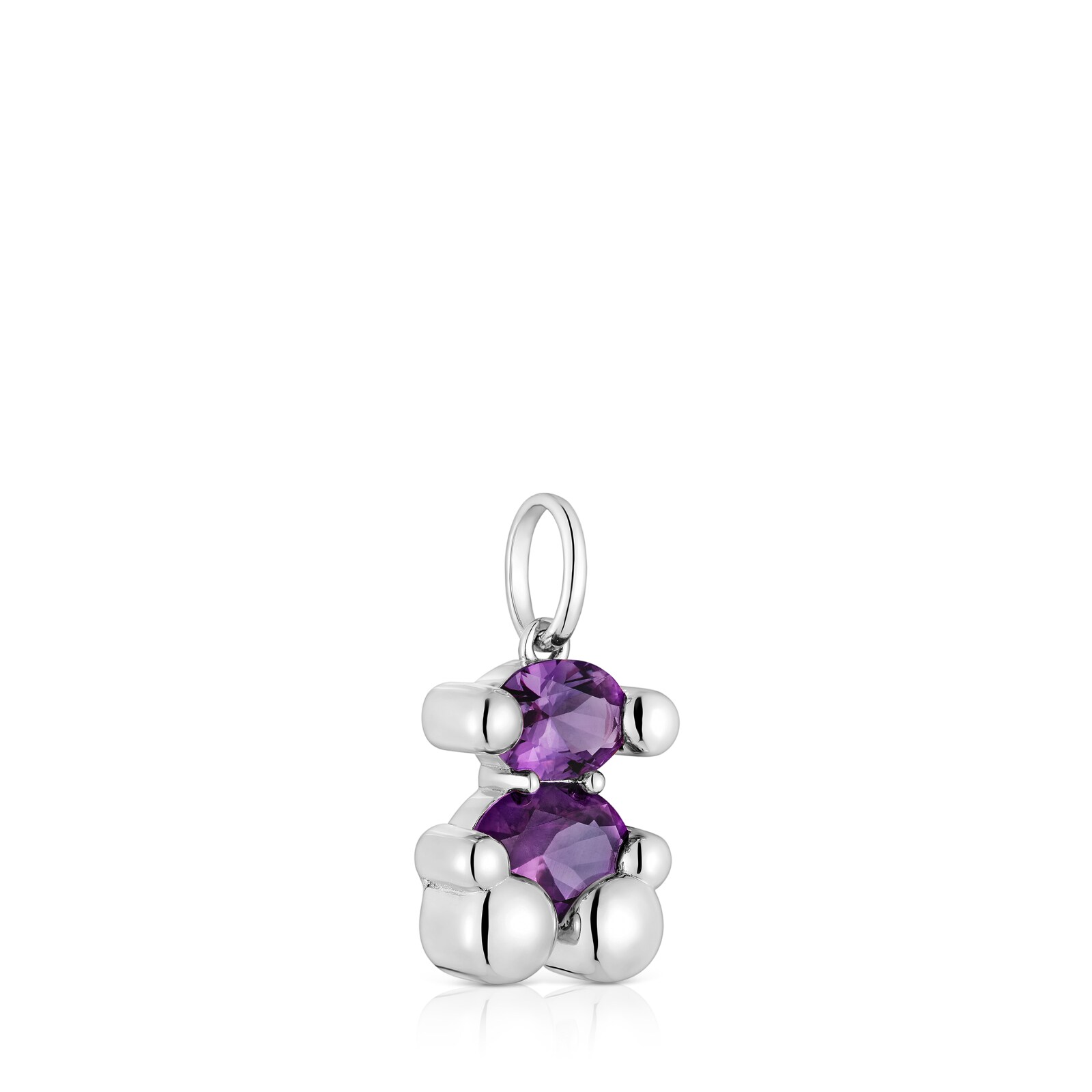 DIJE PLATA  OSO LGG ZAFIRO LILA - 2