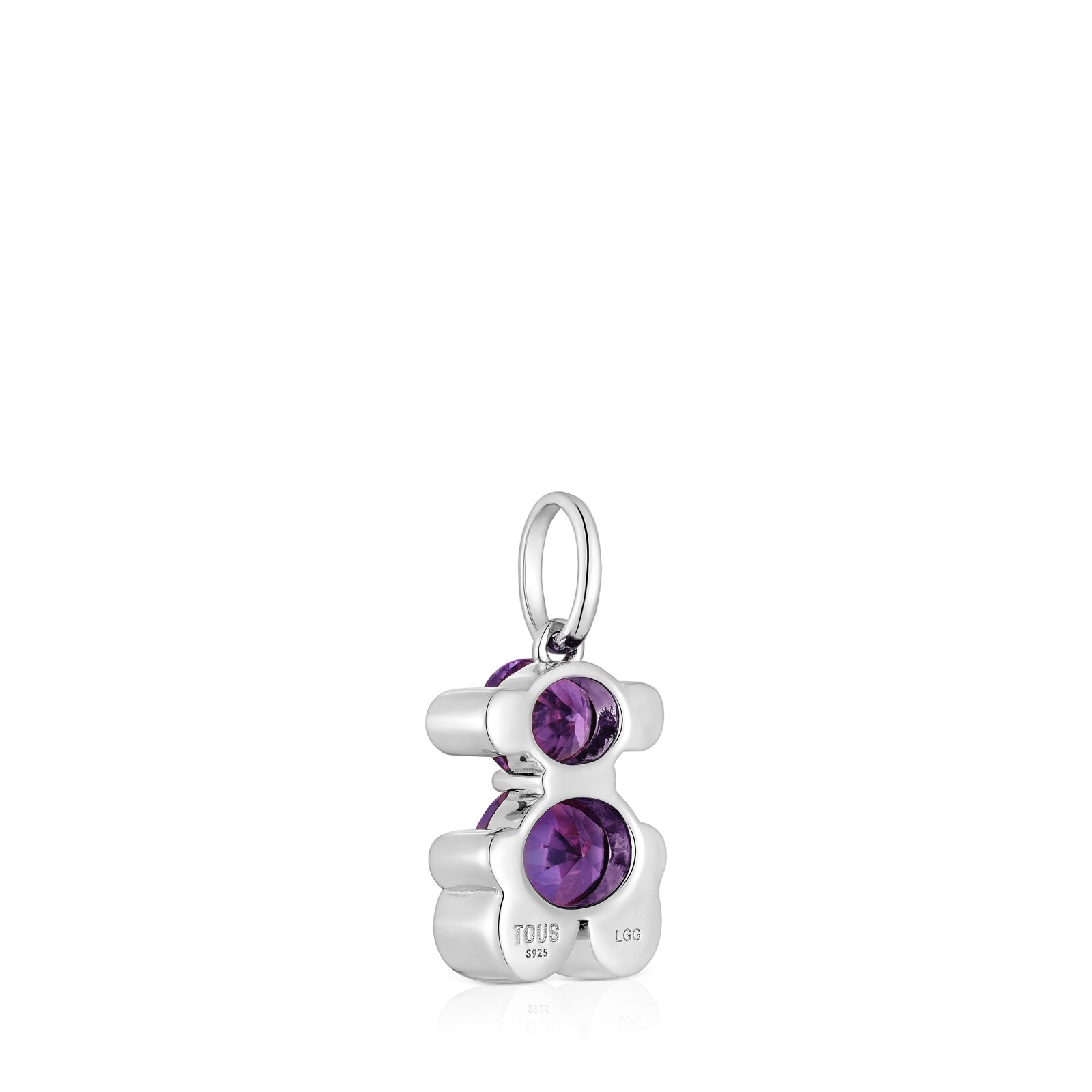 DIJE PLATA  OSO LGG ZAFIRO LILA - 3