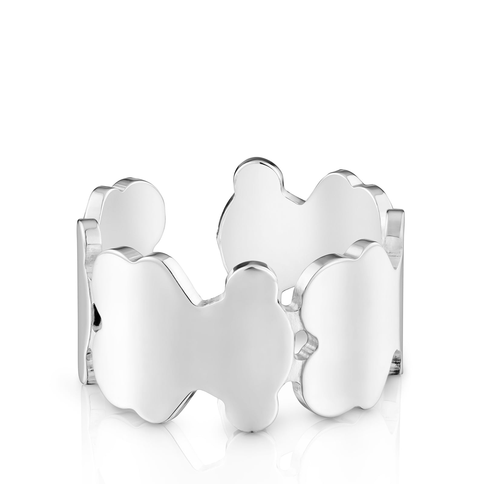ANILLO AJUSTABLE PLATA OSO 8MM - 2