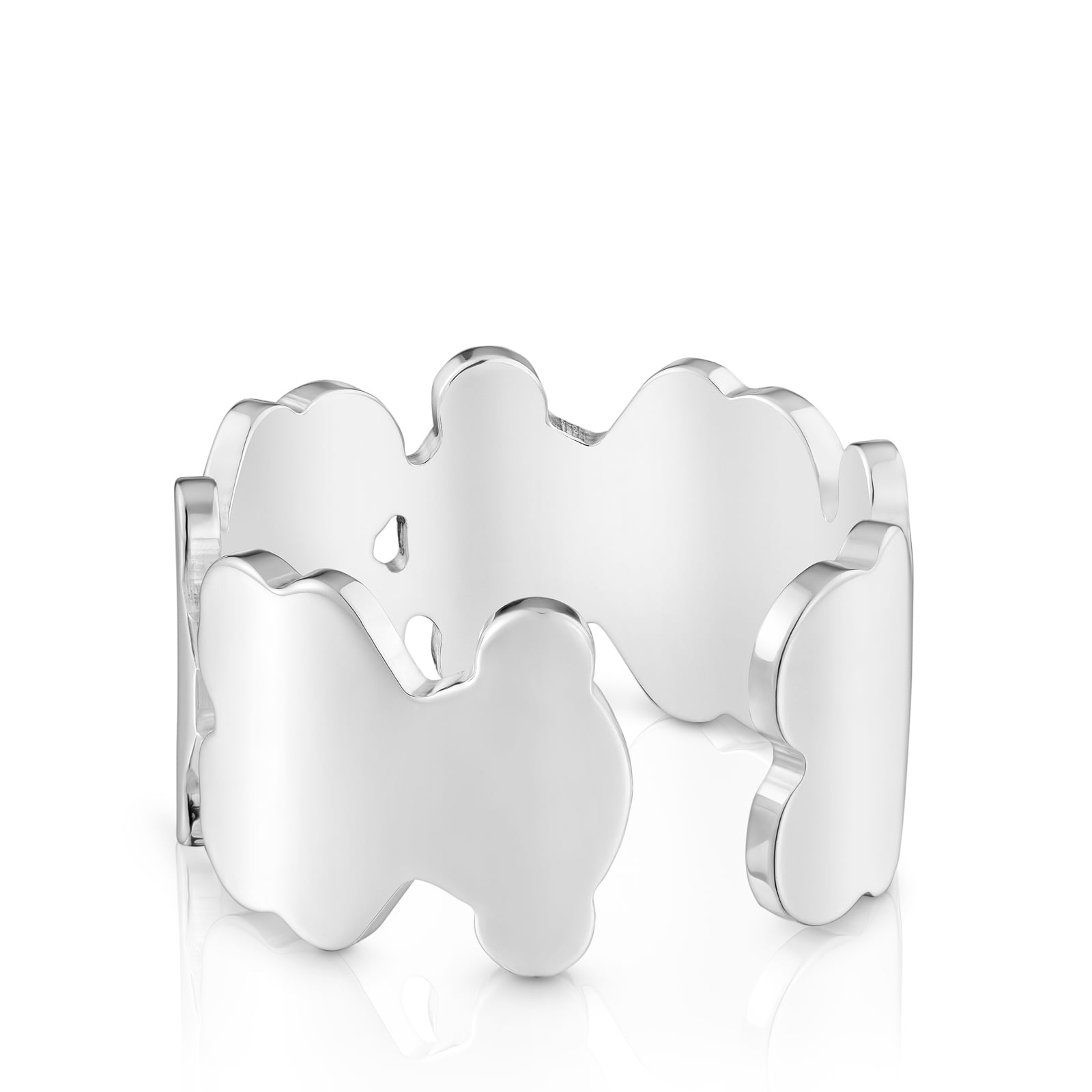ANILLO AJUSTABLE PLATA OSO 8MM - 3