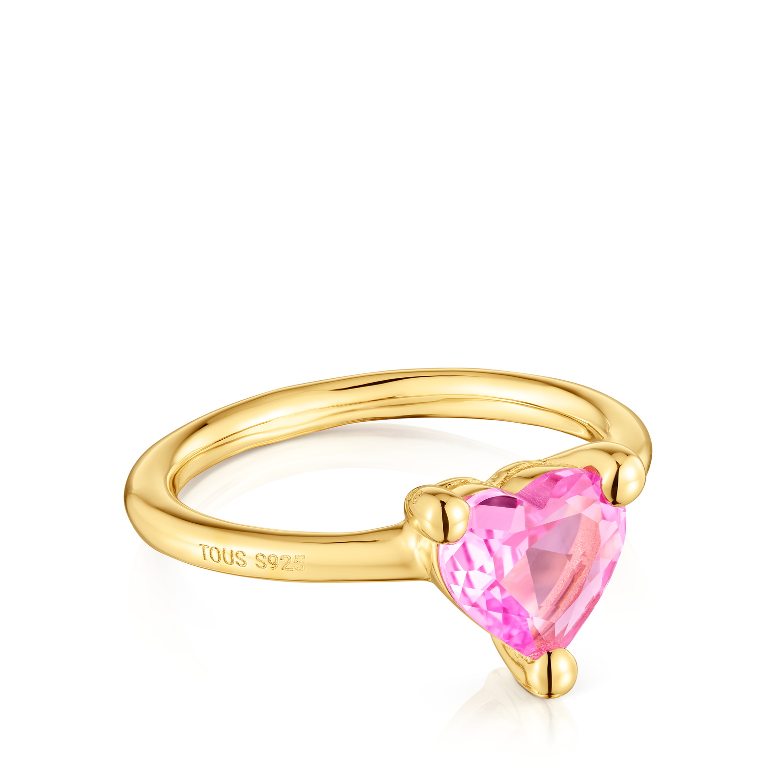 ANILLO CON BAÑO DE ORO 18 KT SOBRE PLATA Y ZAFIRO - 2
