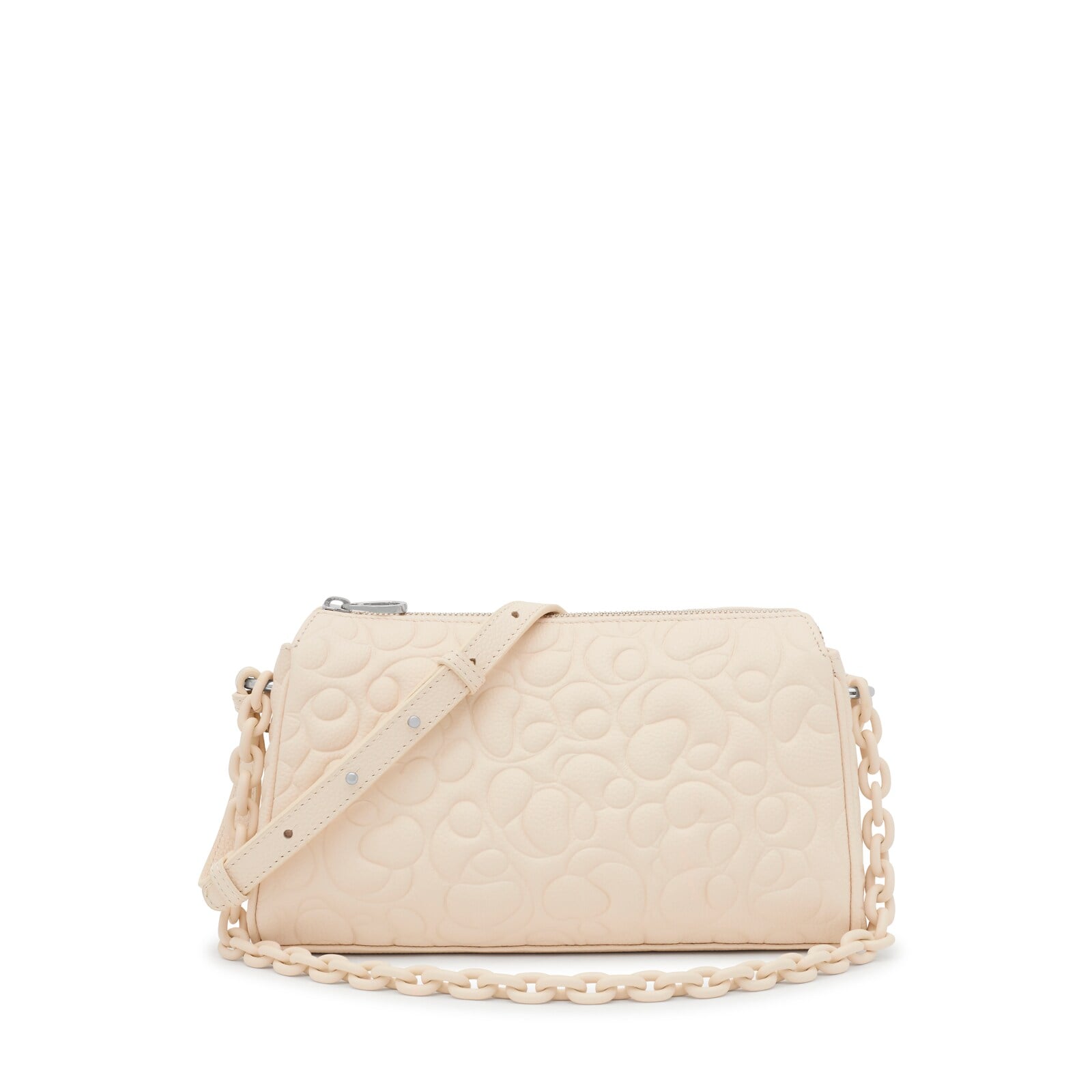 BANDOLERA GRANDE DE PIEL BEIGE TOUS GRETA - 1