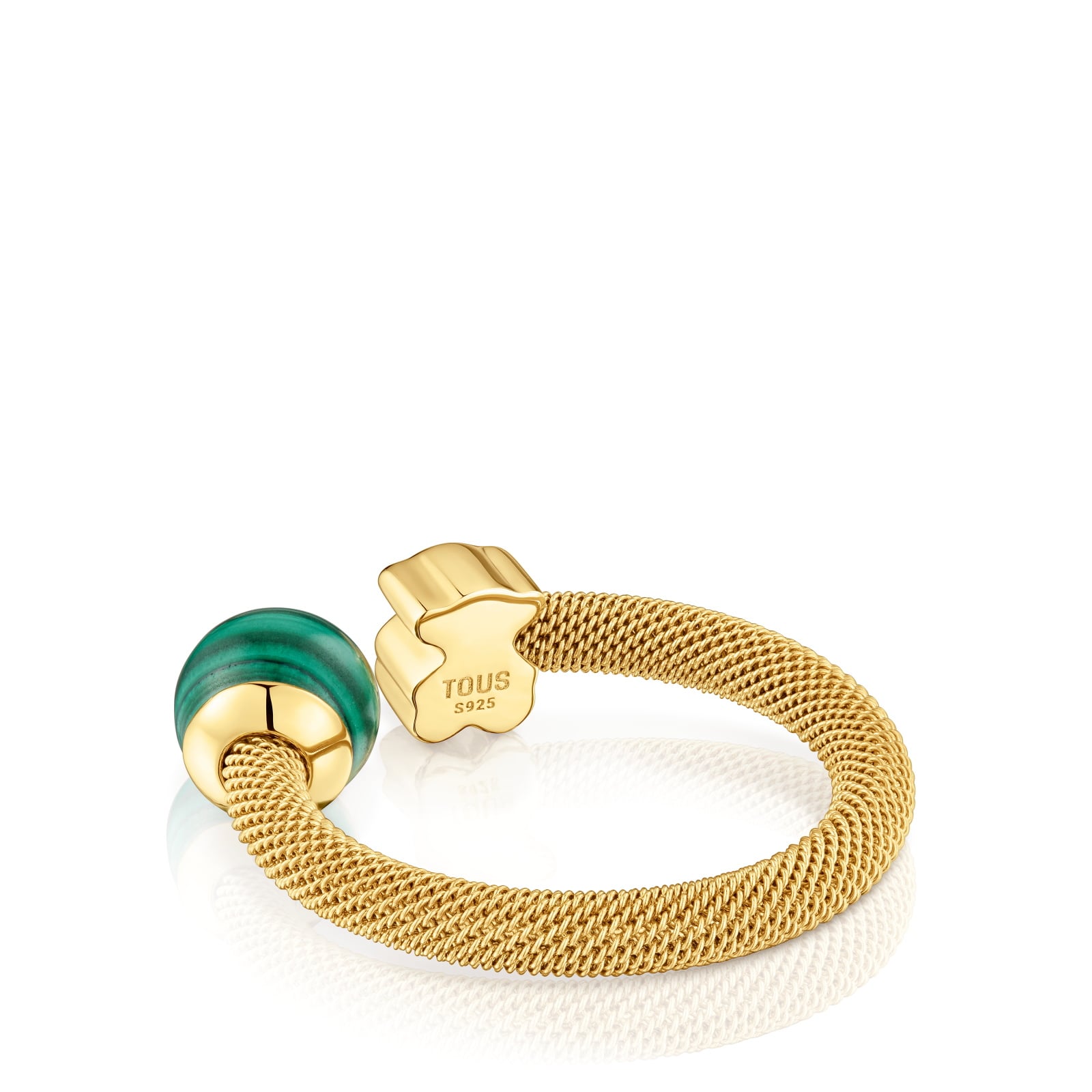 ANILLO ACERO IPG/PLATA BAÑO GEMA ICON MESH (000952) - 3
