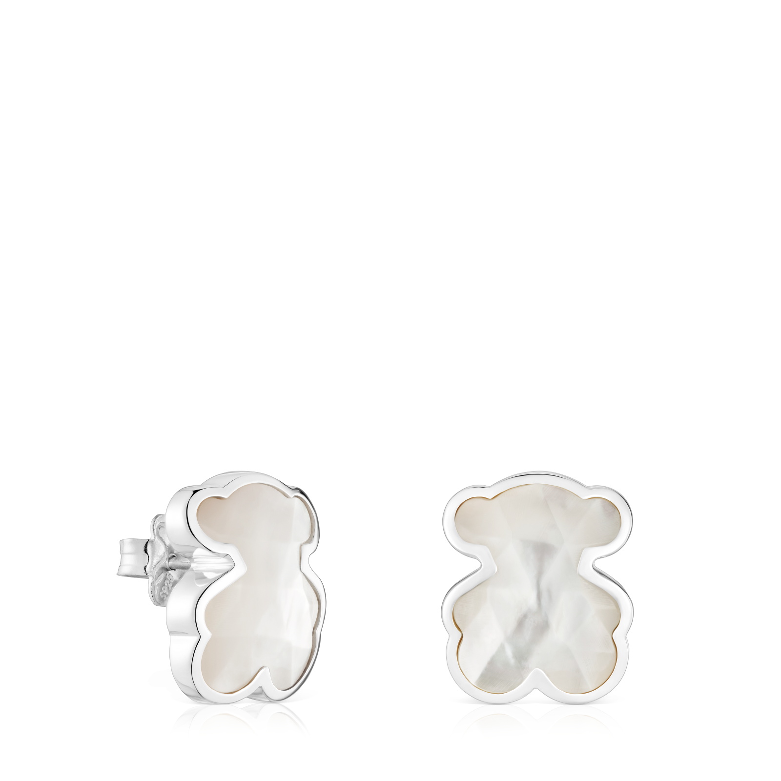 PENDIENTES PLATA 1ªLEY OSO NACAR 16MM - 1