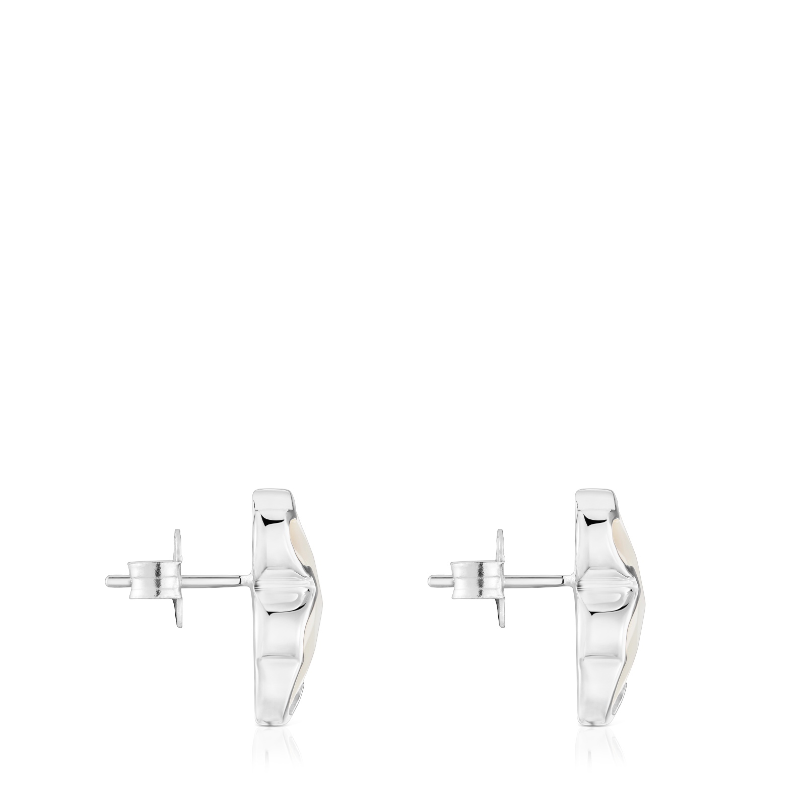 PENDIENTES PLATA 1ªLEY OSO NACAR 16MM - 2