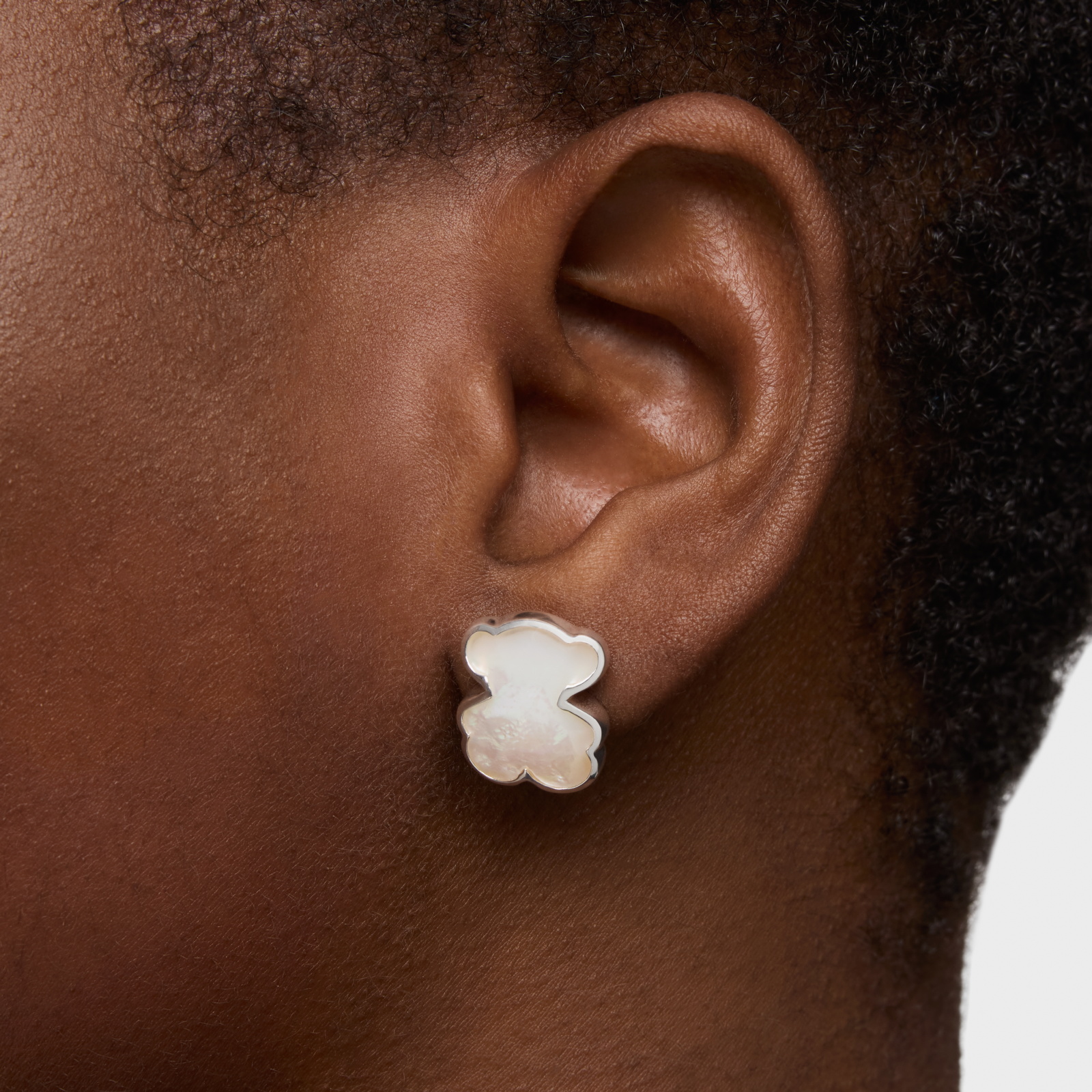 PENDIENTES PLATA 1ªLEY OSO NACAR 16MM - 6