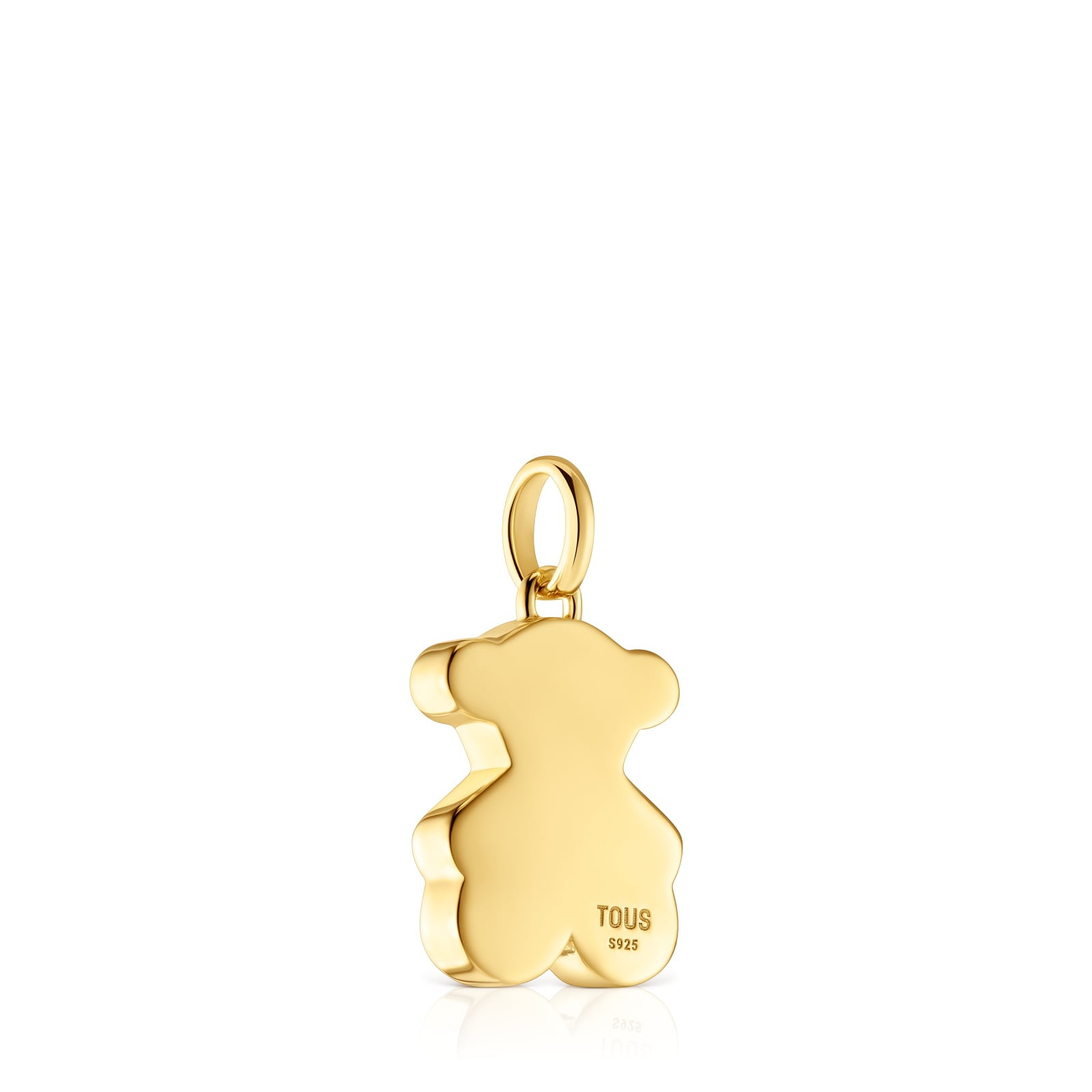 DIJE PLATA 1ªLEY BAÑO ORO OSO 16MM - 3