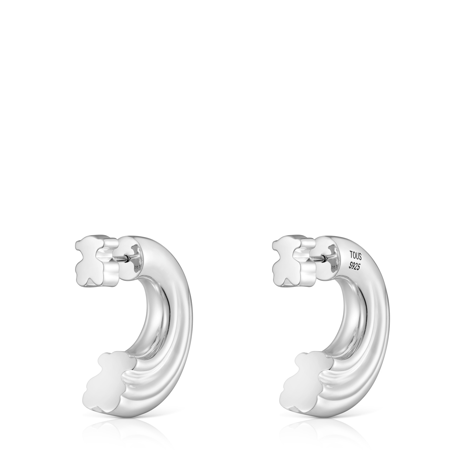 PENDIENTES DE ARO DE PLATA Y MOTIVO OSO TOUS 1950 - 3