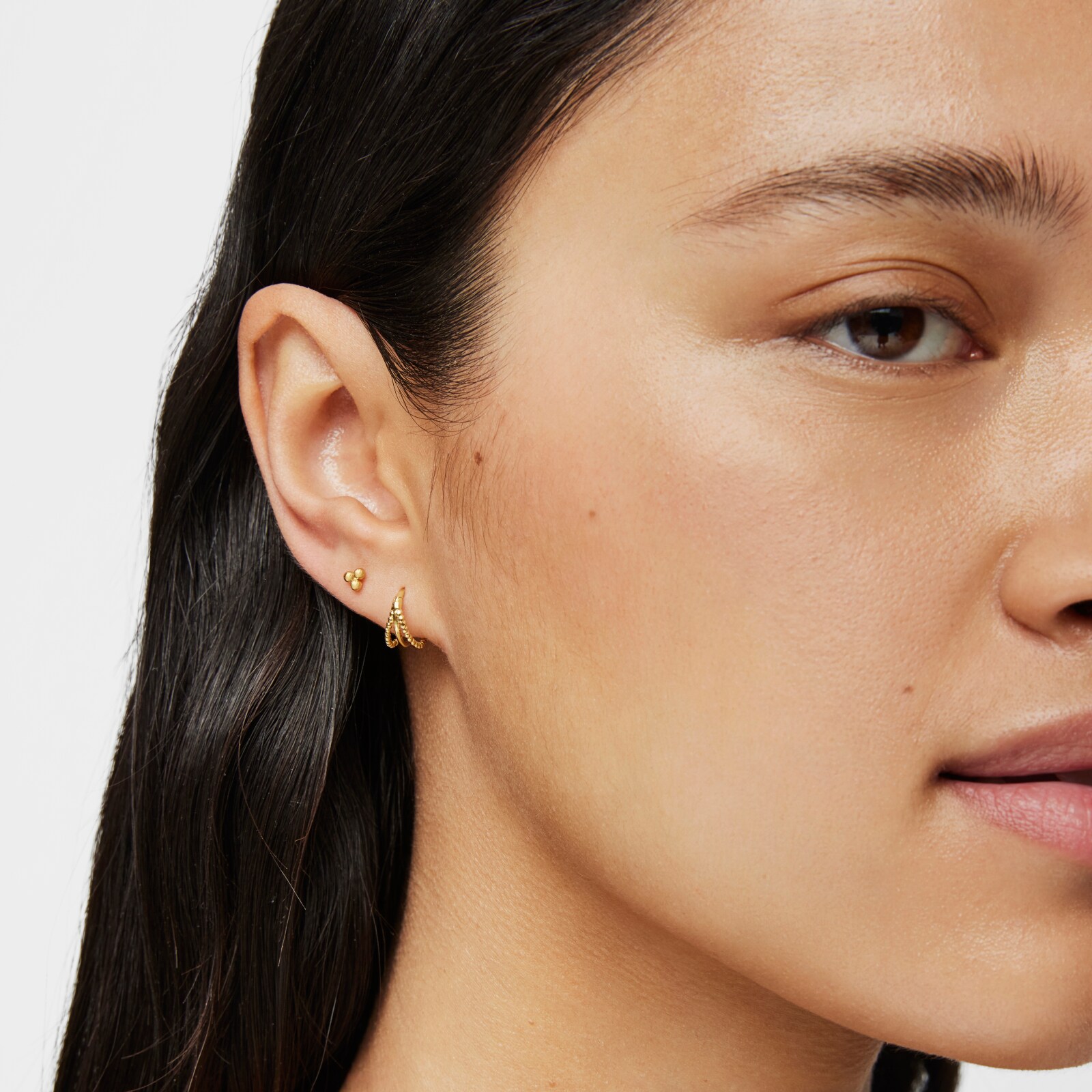 ARETES DE ORO MOTIVOS 4 MM BASICS - 4