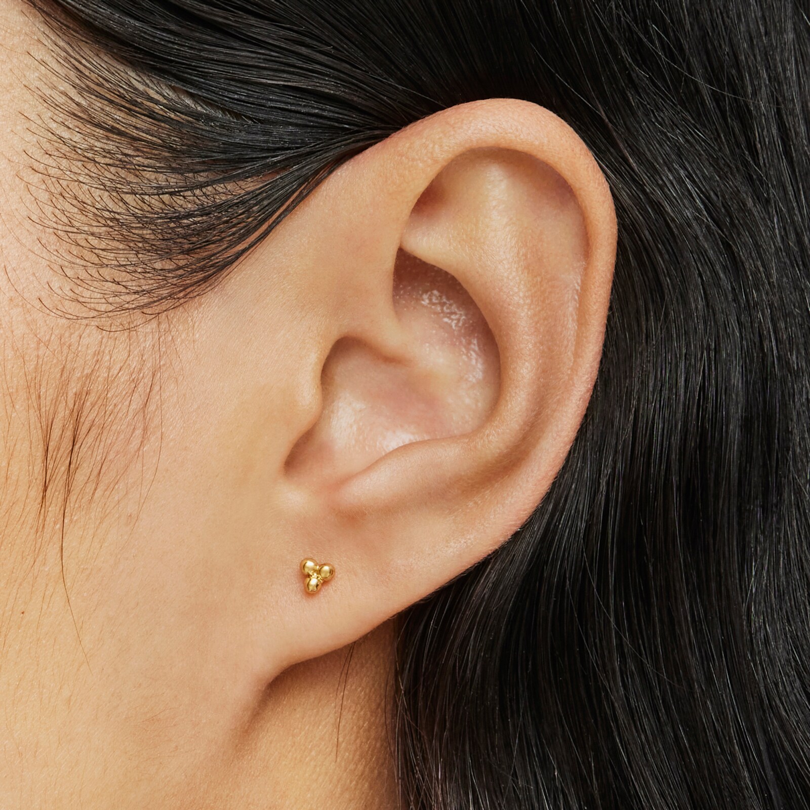 ARETES DE ORO MOTIVOS 4 MM BASICS - 6