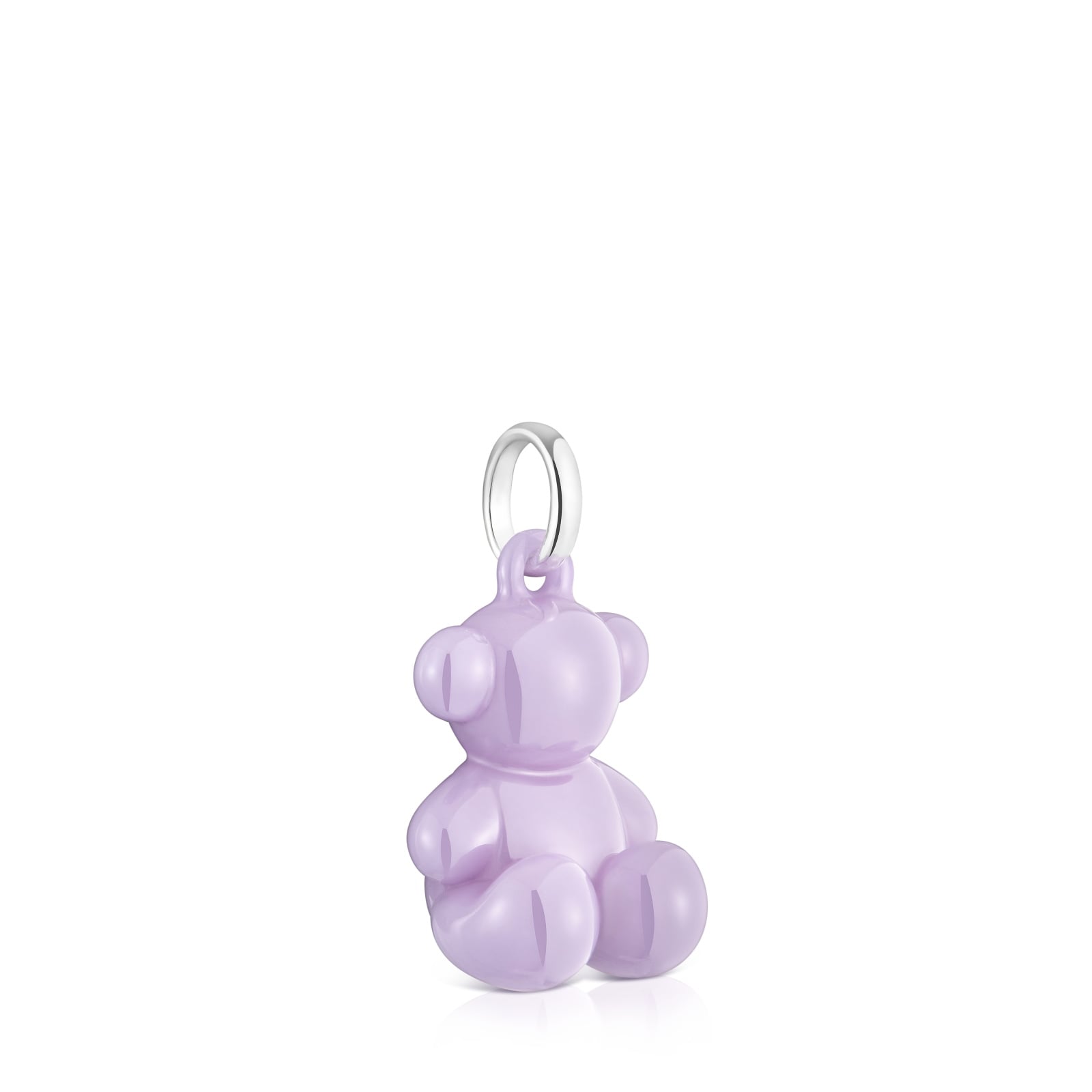 DIJE CERAMICA LILA/PLATA 1ªLEY OSO - 2