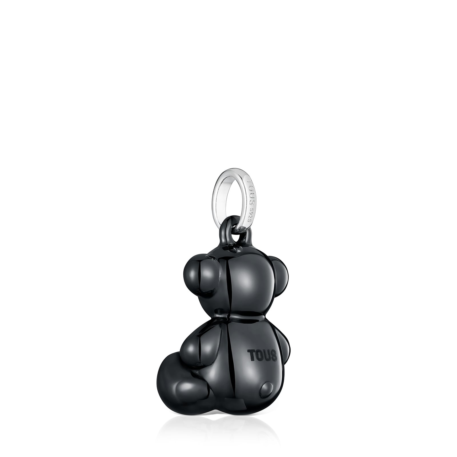DIJE CERAMICA NEGRA/PLATA 1ªLEY OSO - 3