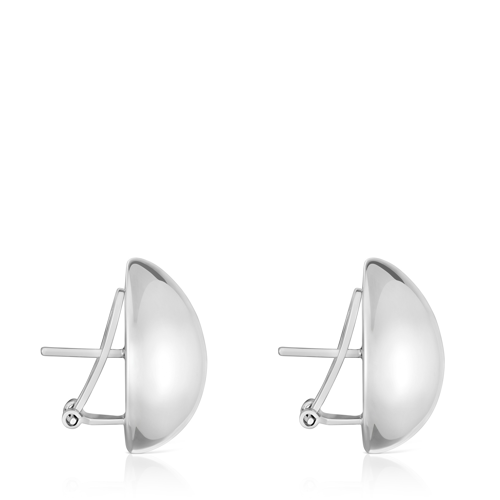 PENDIENTES PLATA 1ªLEY 22MM CIERRE OMEGA - 2