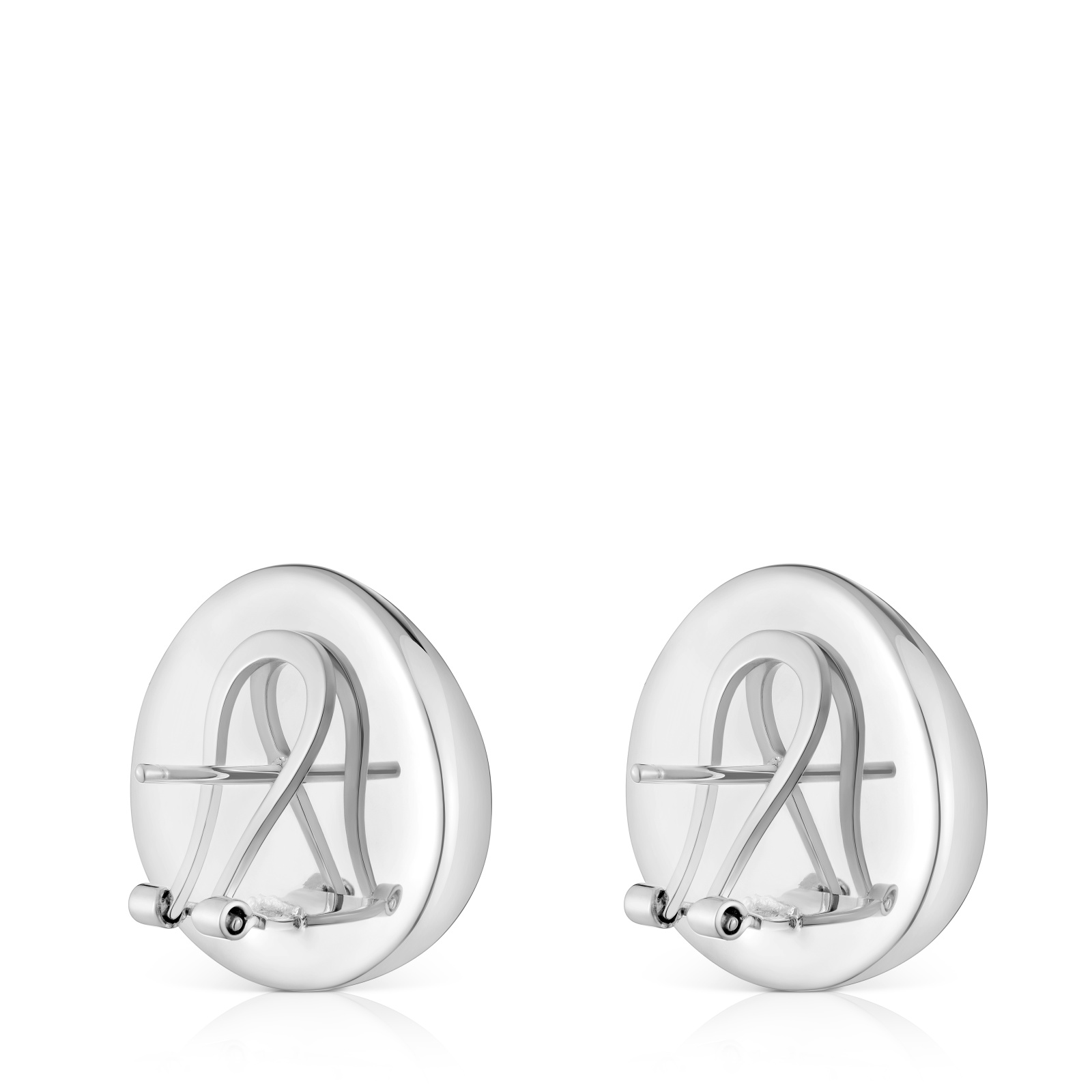 PENDIENTES PLATA 1ªLEY 22MM CIERRE OMEGA - 3