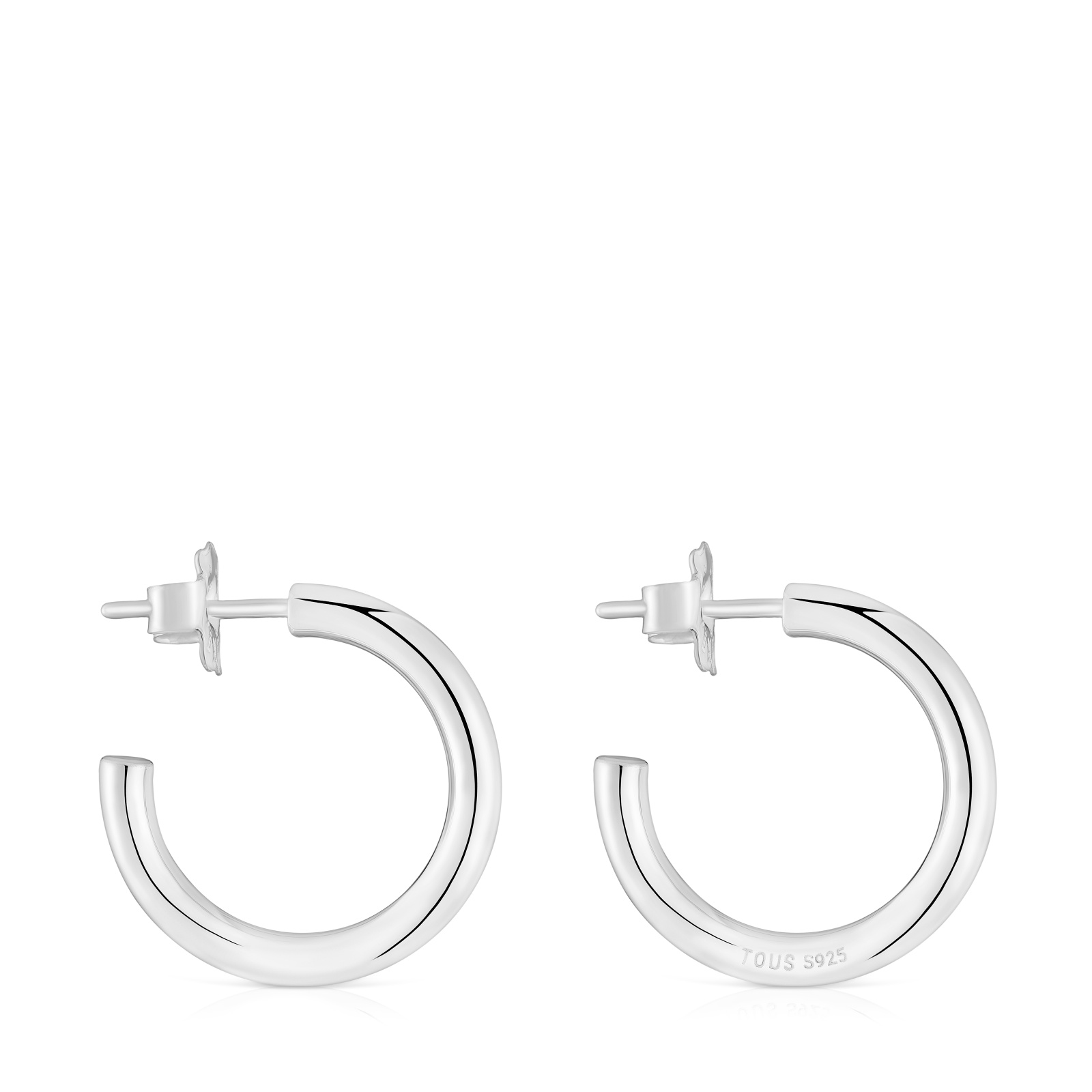 ARETES ARO CORTOS DE PLATA 15 MM BASICOS - 2