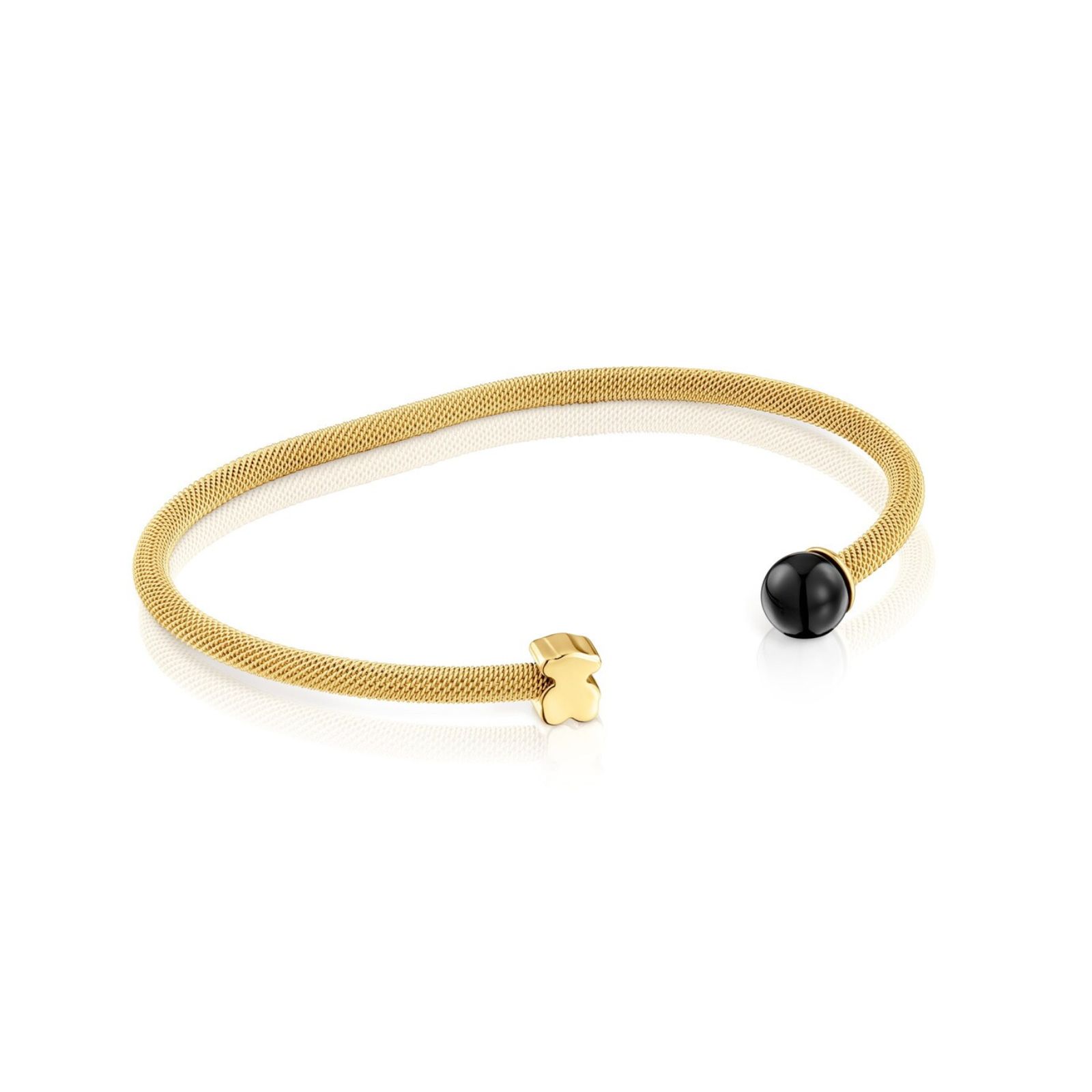 PULSERA ACERO IPG/PLATA BAÑO ONIX ICON MESH (000952) - 1