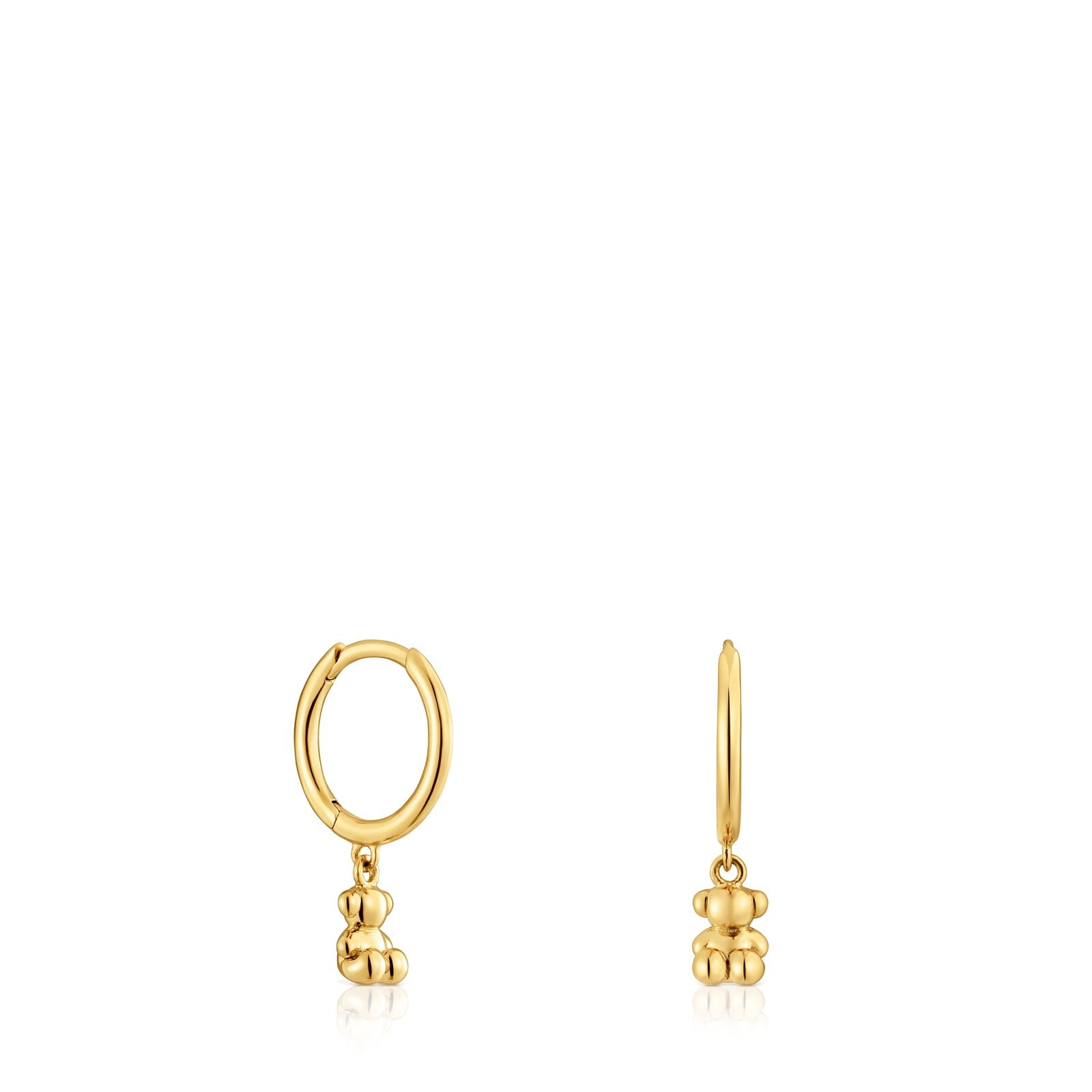 PENDIENTES ARO DE ORO Y DETALLE OSO BOLD BEAR - 1