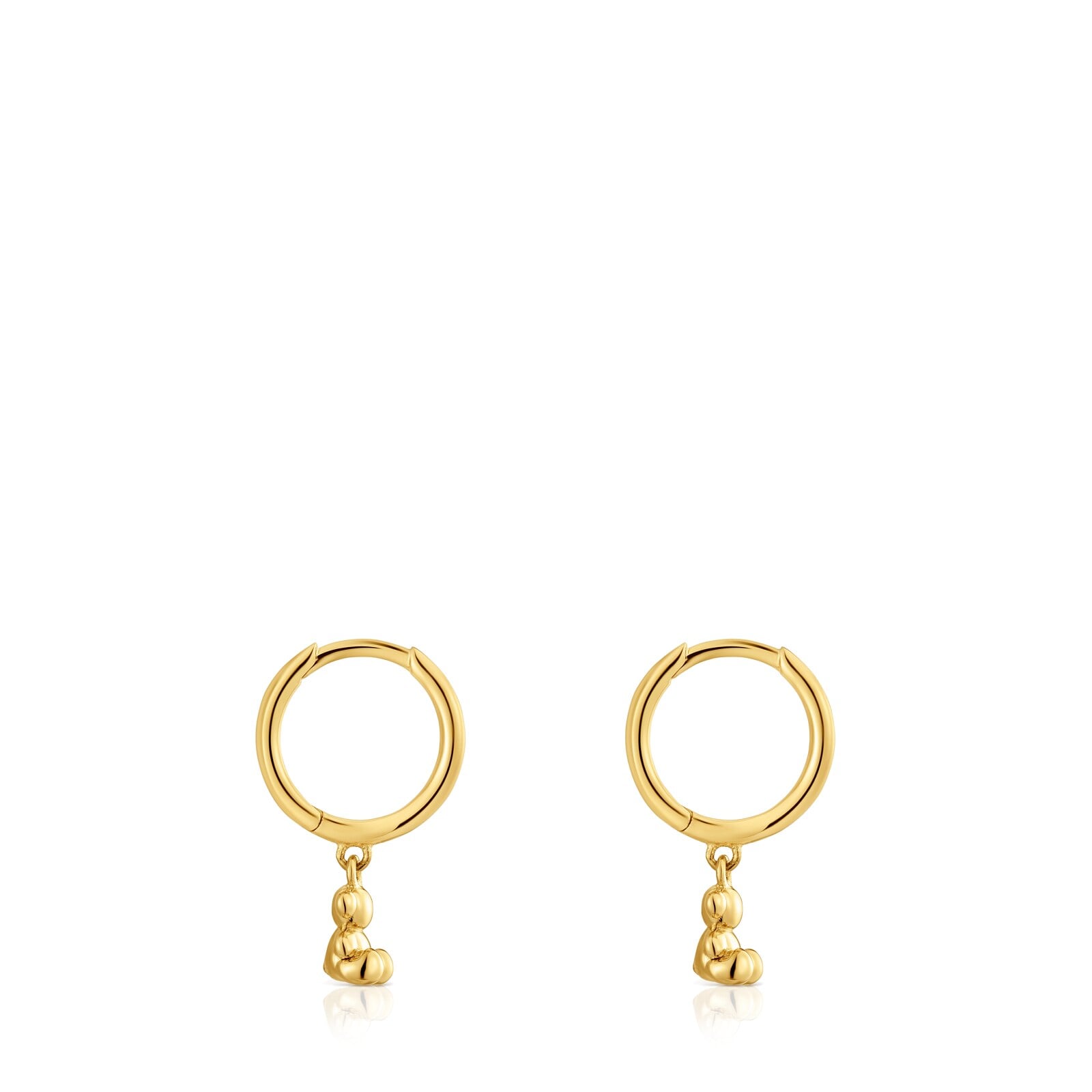 PENDIENTES ARO DE ORO Y DETALLE OSO BOLD BEAR - 2