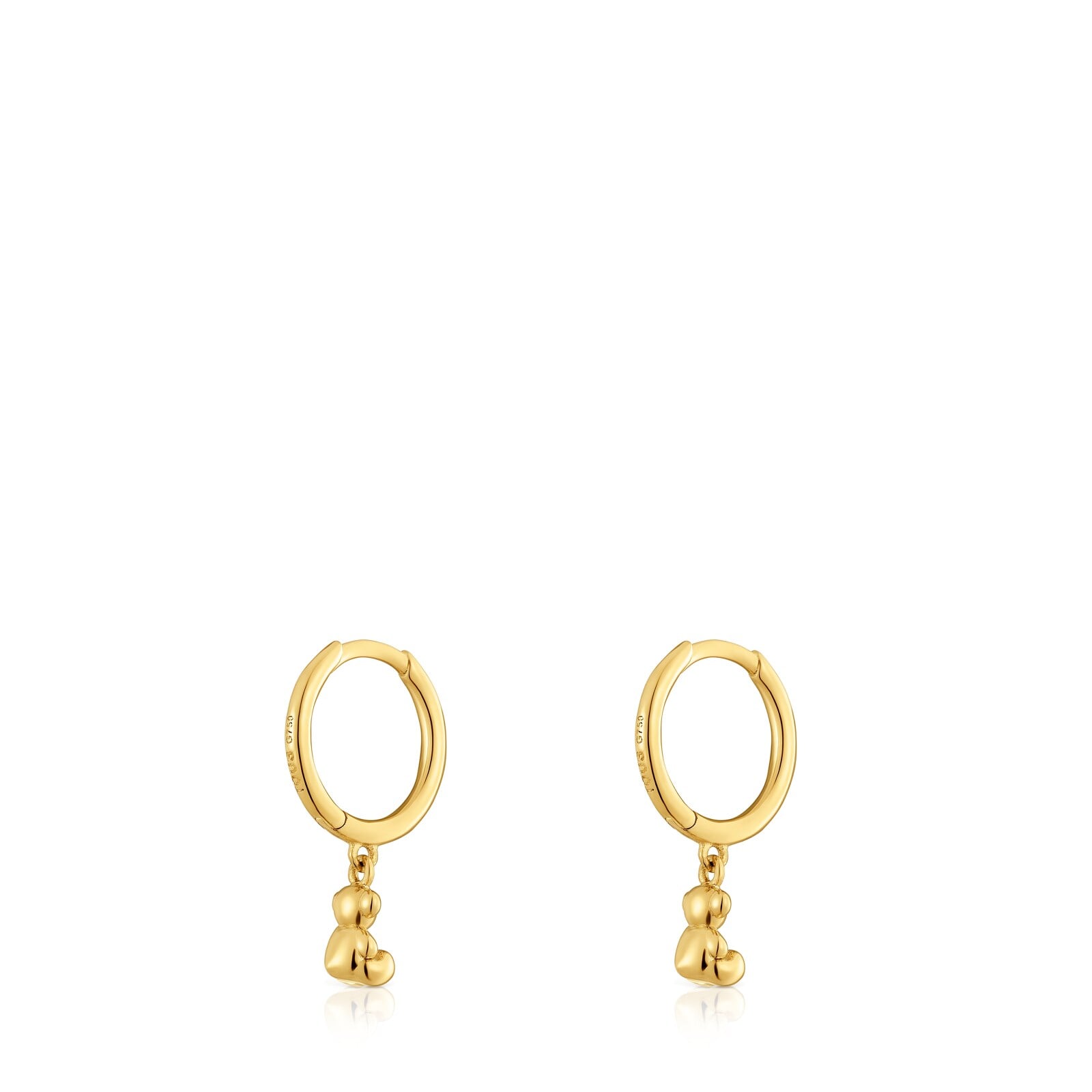PENDIENTES ARO DE ORO Y DETALLE OSO BOLD BEAR - 3