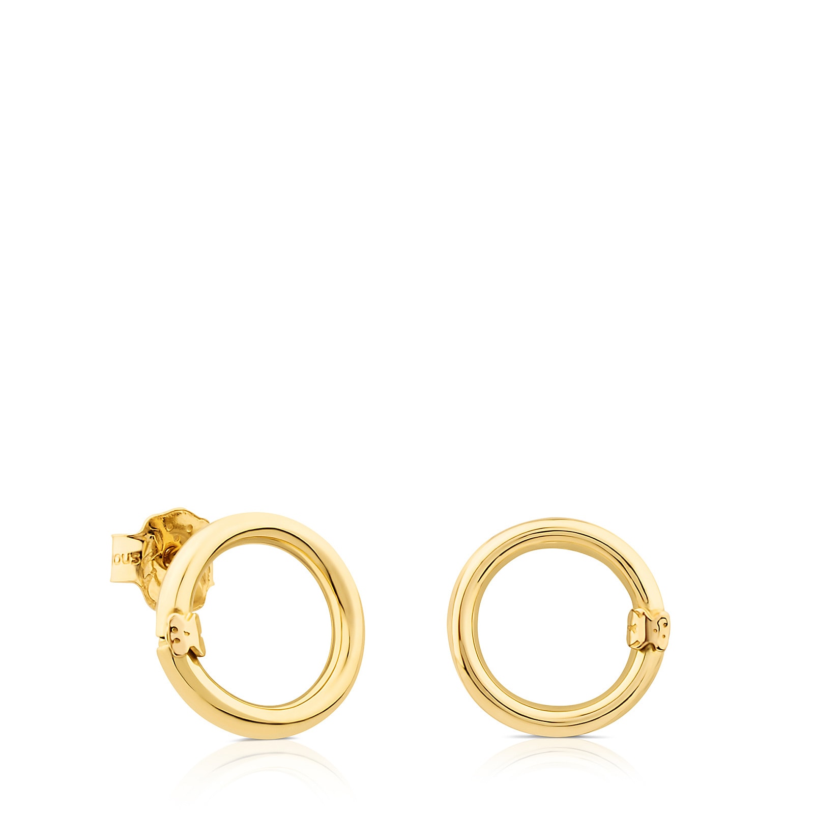 PENDIENTES PEQUEÑOS DE ORO HOLD - 1