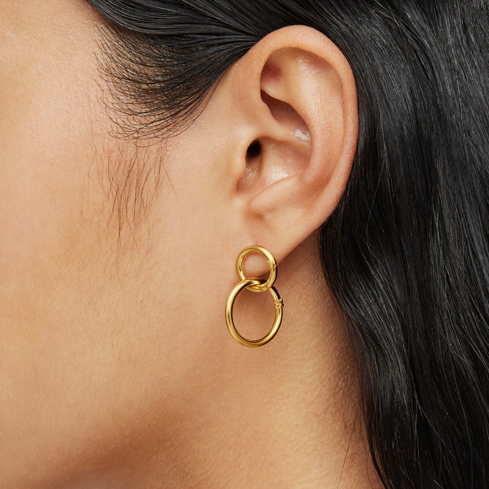 PENDIENTES PEQUEÑOS DE ORO HOLD - 6