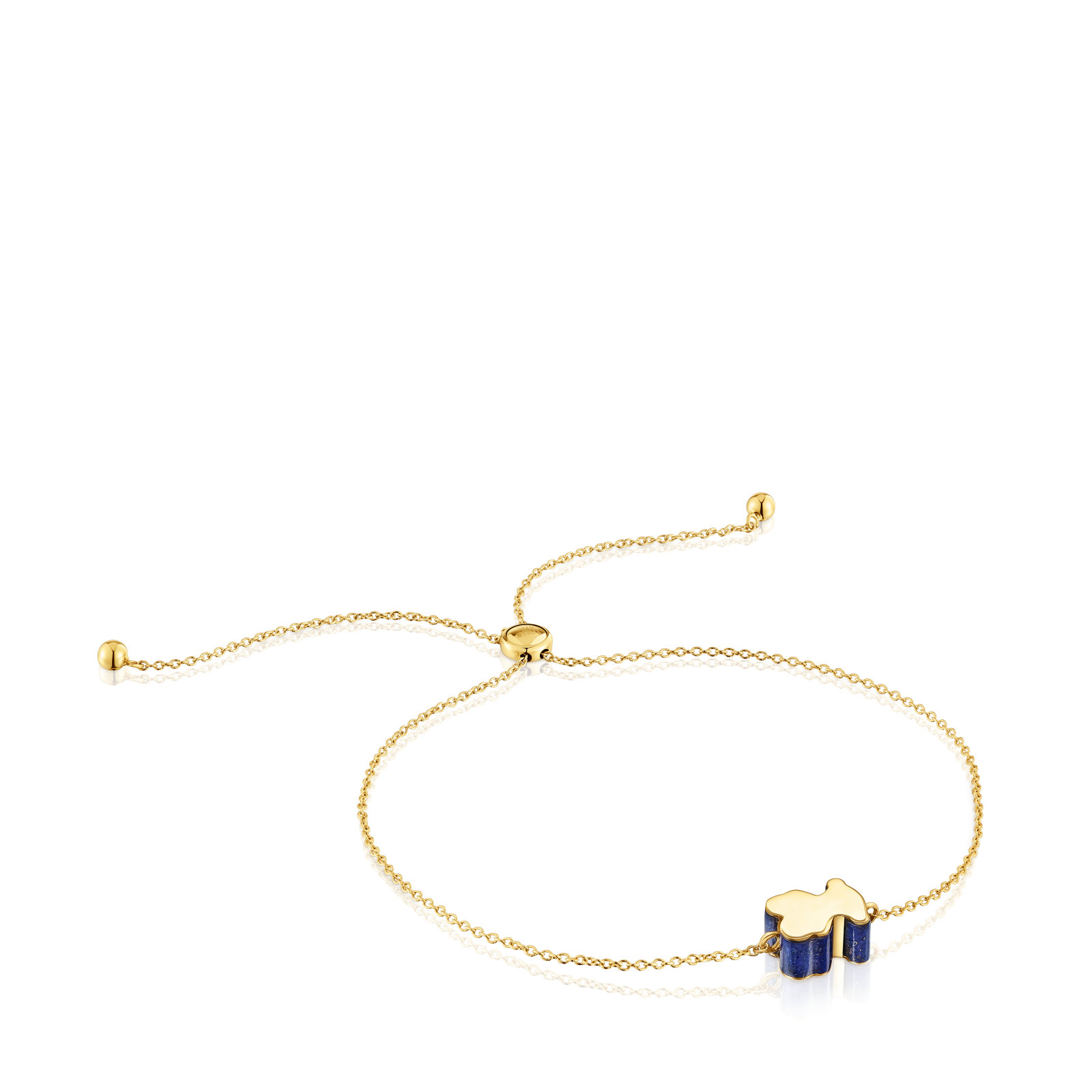 PULSERA MOTIVO OSO DE ORO Y LAPISLÁZULI TOUS 1950 - 1