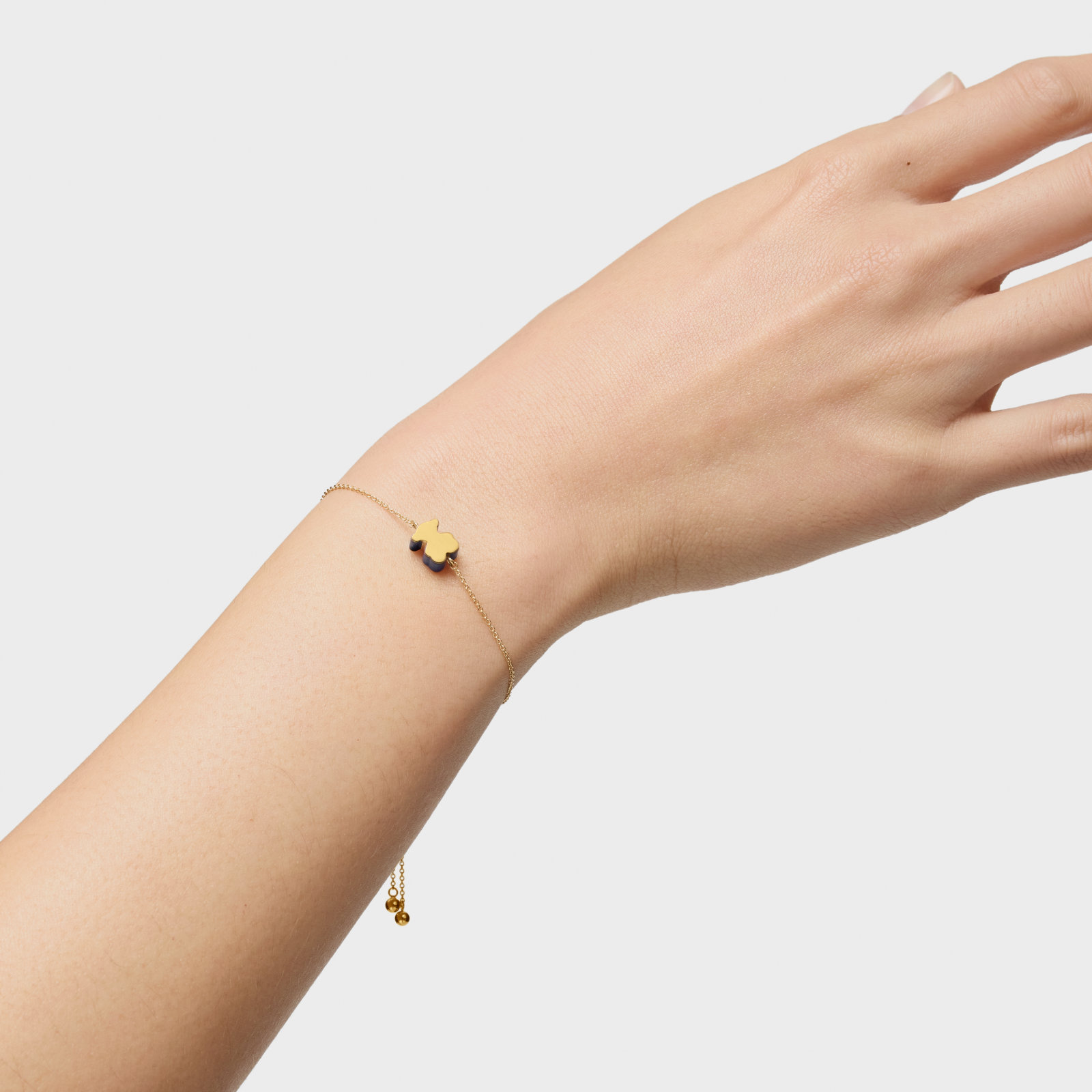 PULSERA MOTIVO OSO DE ORO Y LAPISLÁZULI TOUS 1950 - 6