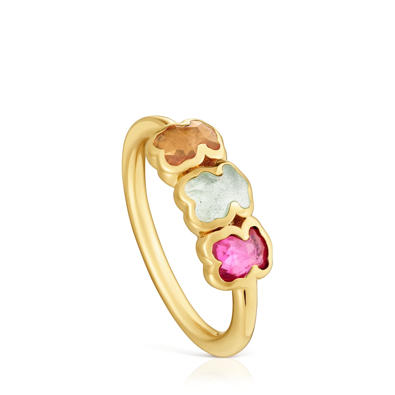 ANILLO PLATA OSO ICON COLOR LGG TALLA 14 - 1