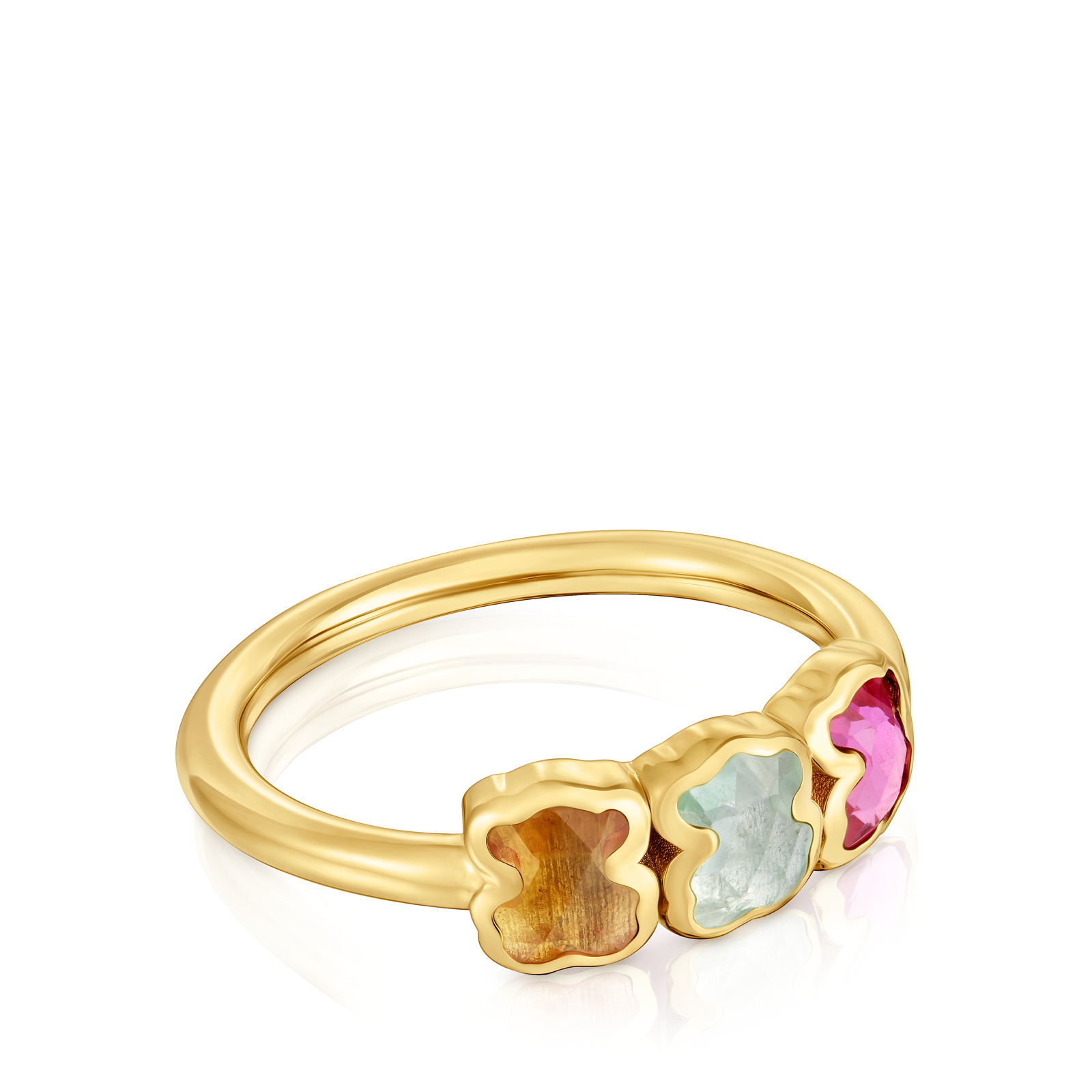 ANILLO PLATA OSO ICON COLOR LGG TALLA 14 - 2