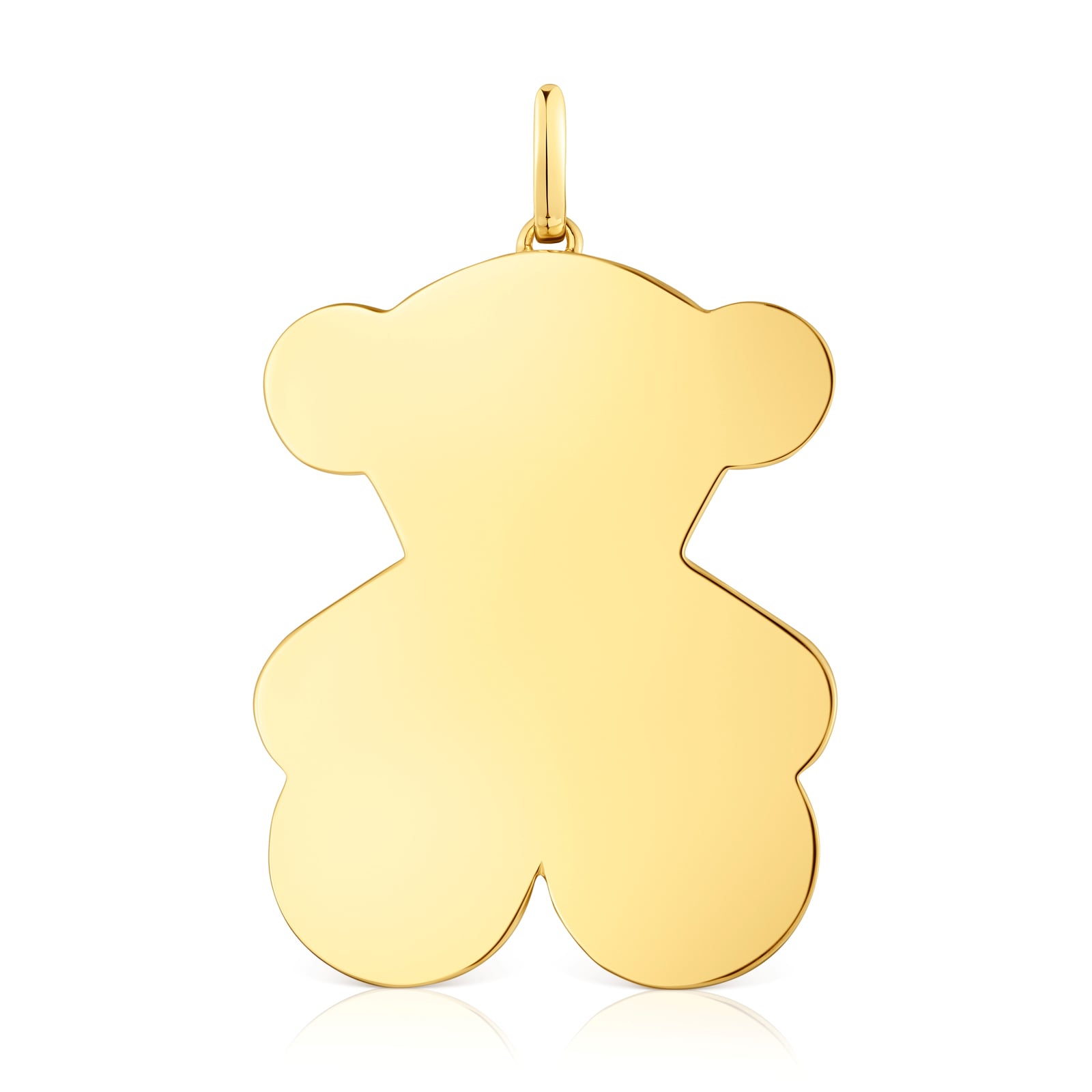 COLGANTE PLATA 1ªLEY BAÑO ORO OSO 38MM - 1