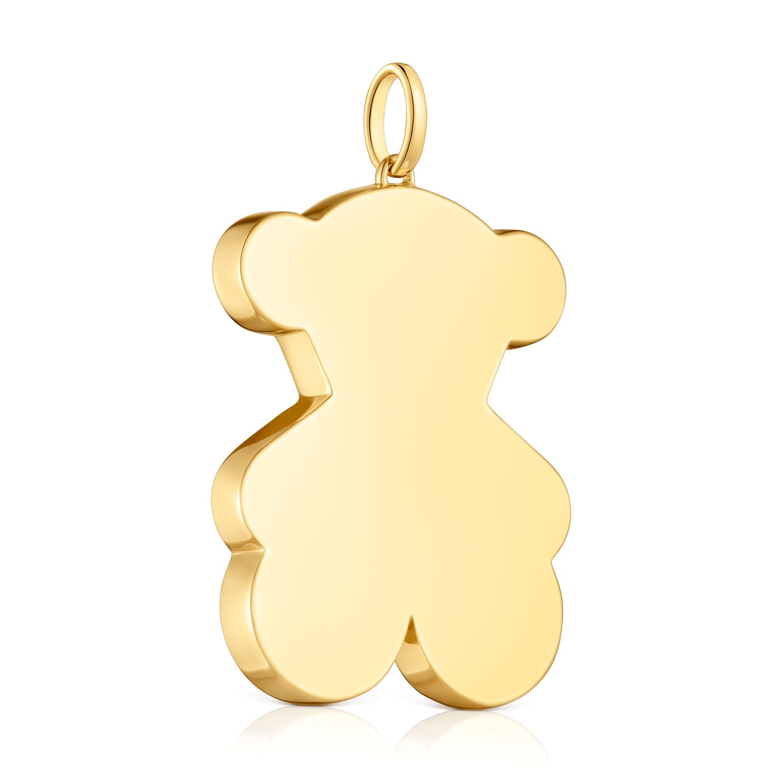 COLGANTE PLATA 1ªLEY BAÑO ORO OSO 38MM - 2