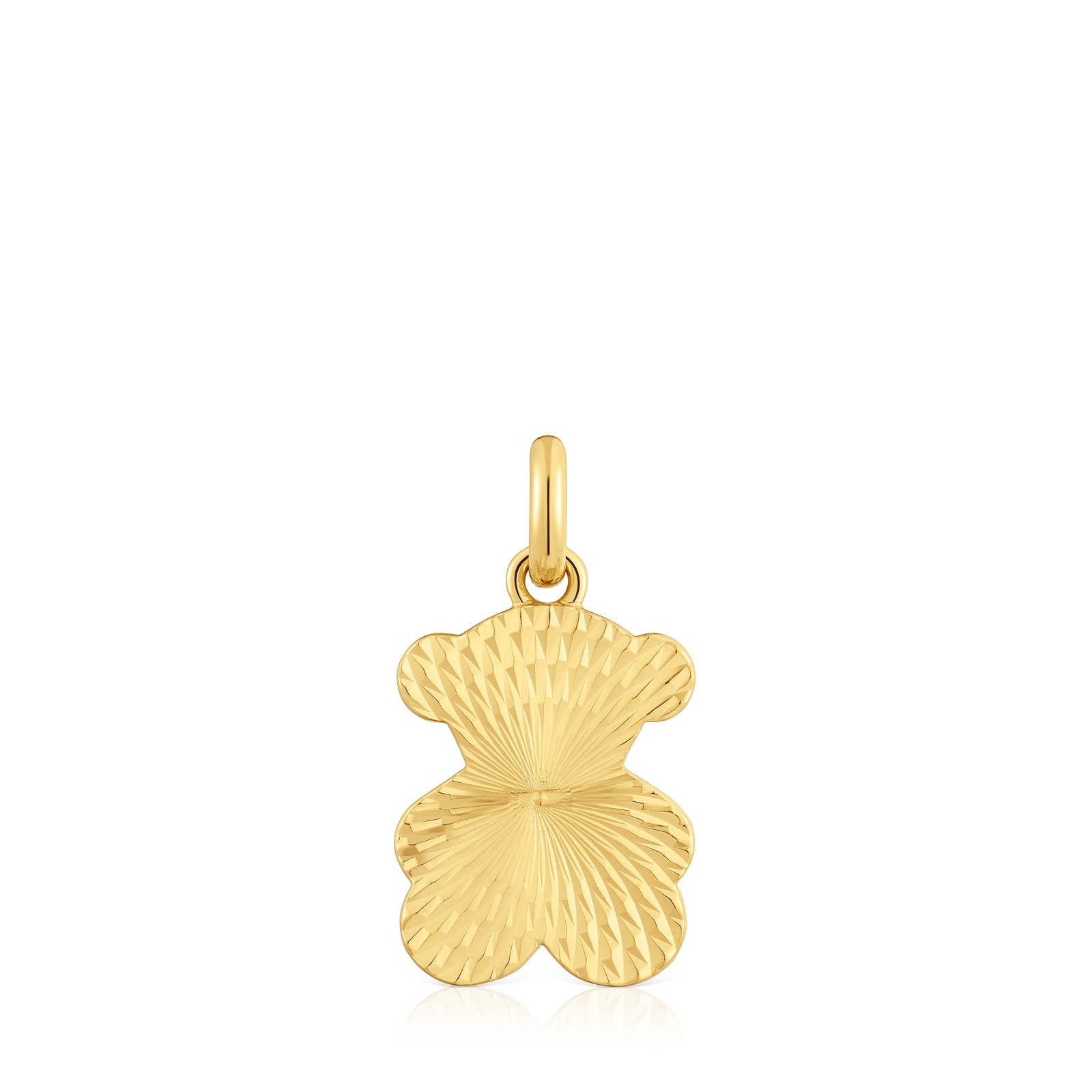 DIJE PLATA BAÑO ORO 18KT OSO - 1