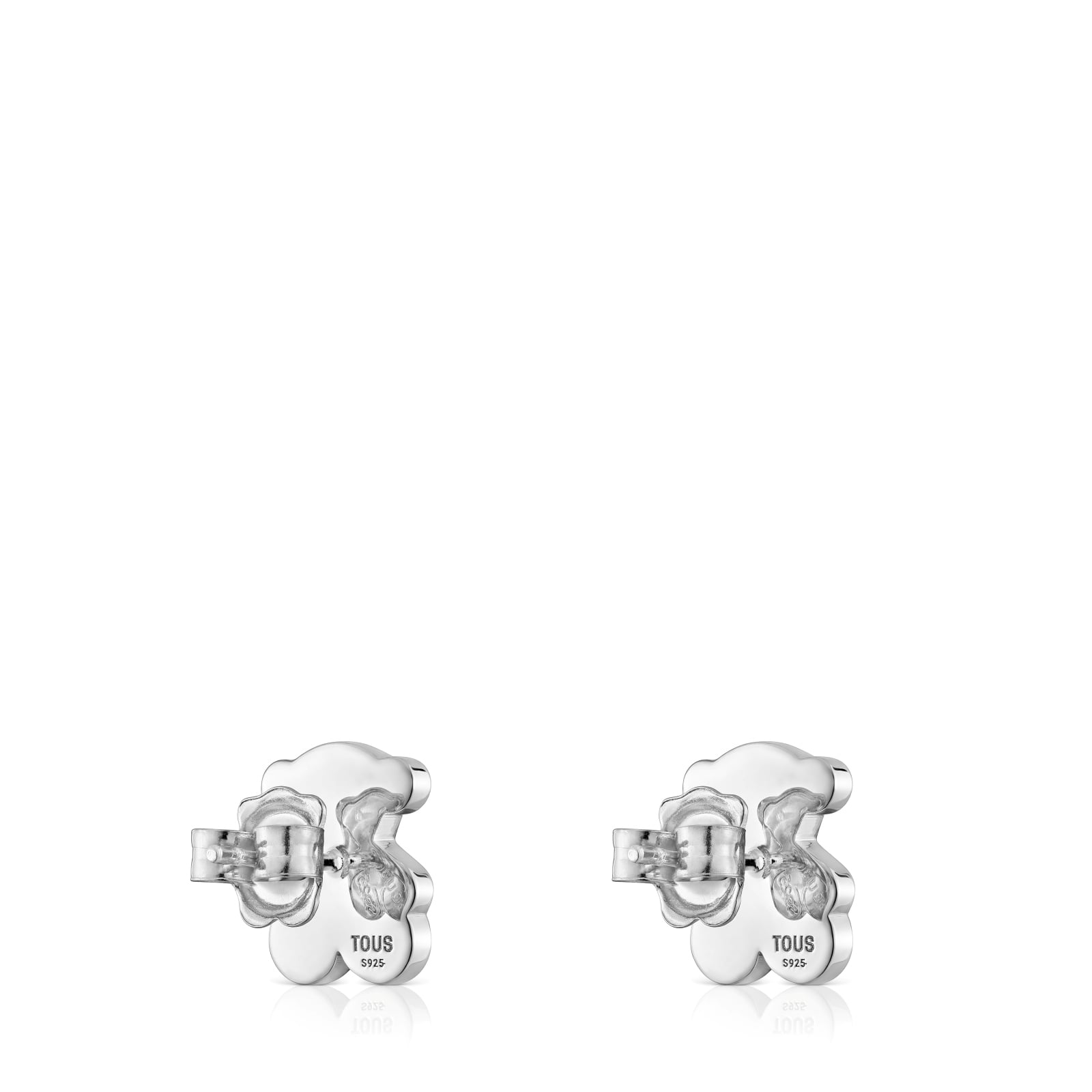 PENDIENTES PLATA 1ªLEY OSO 12MM PRESION - 3