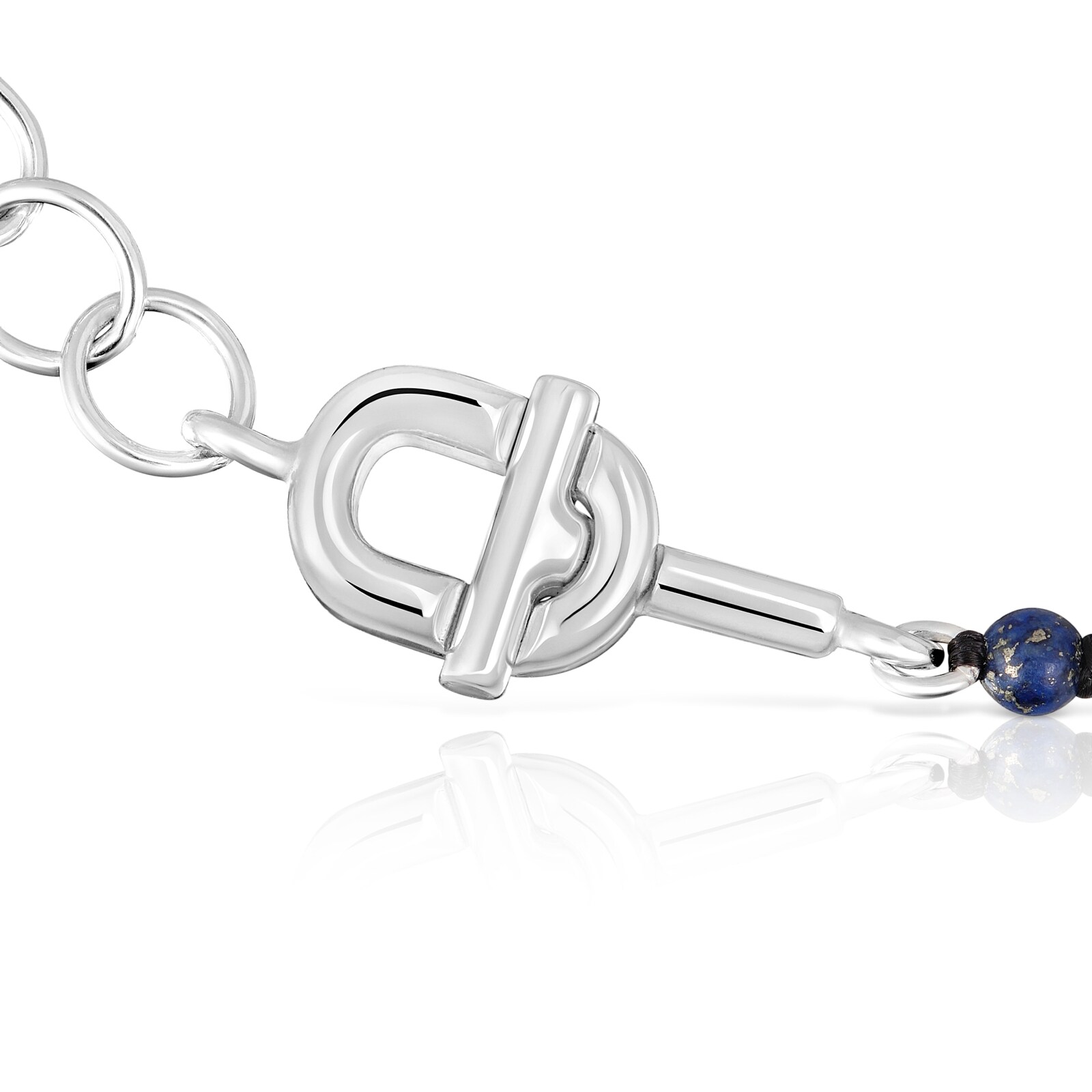 PULSERA PLATA 1ªLEY/LAPISLAZULI 17,5CM - 2