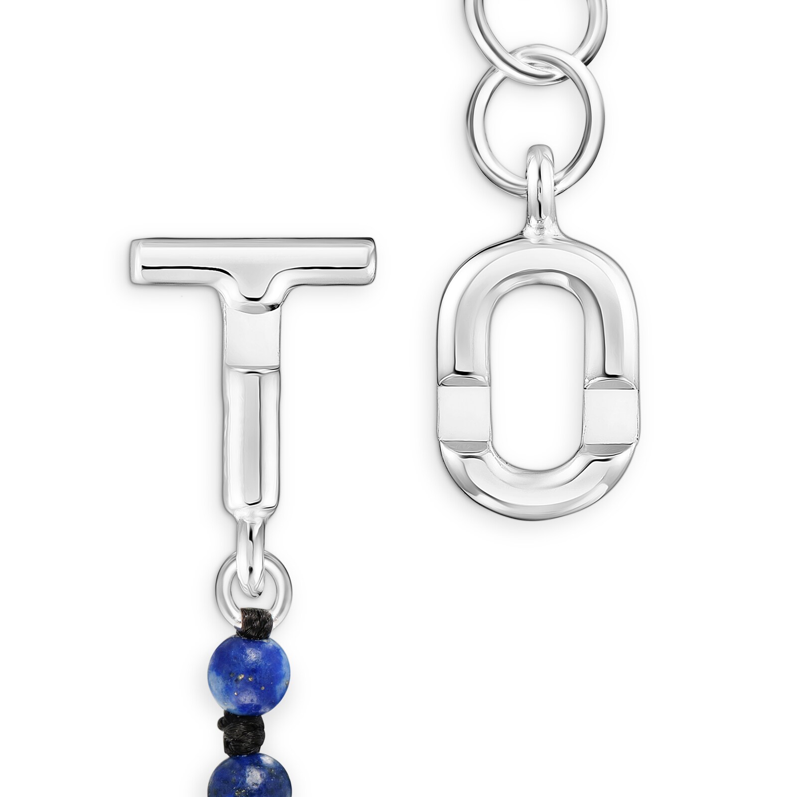 PULSERA PLATA 1ªLEY/LAPISLAZULI 17,5CM - 3