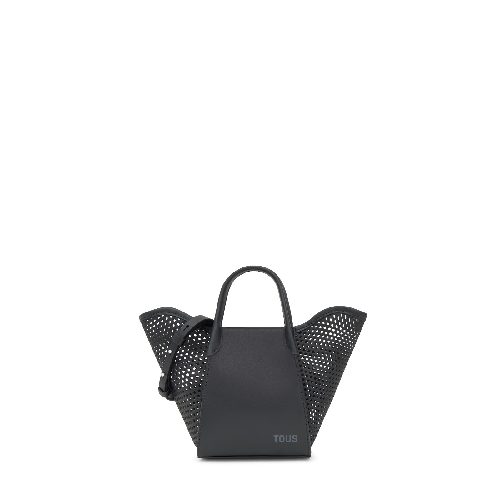 BOLSOS CAPAZO S. TOUS TULIP CUTOUT NEGRO - 1
