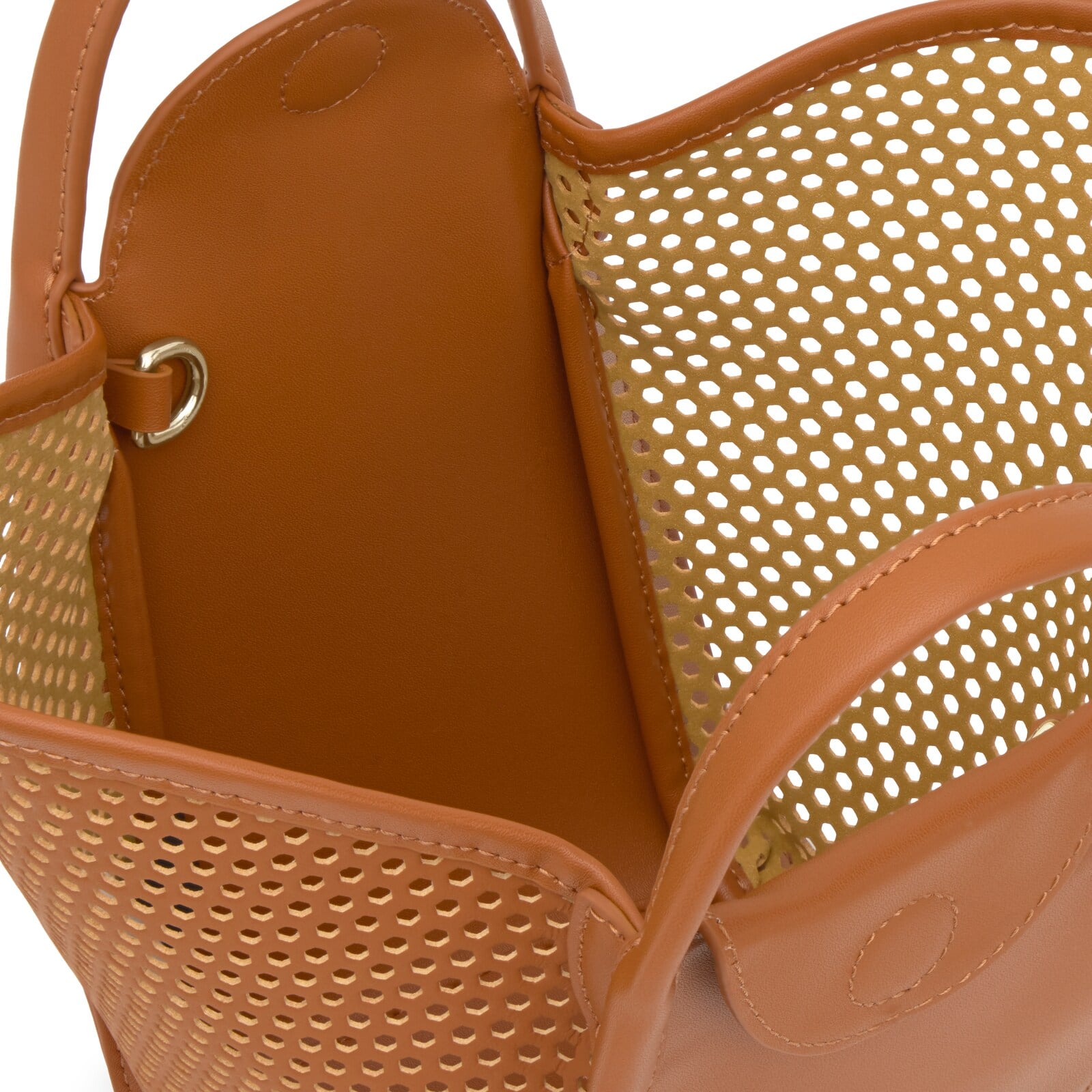 BOLSOS CAPAZO S. TOUS TULIP CUTOUT CAMEL - 3
