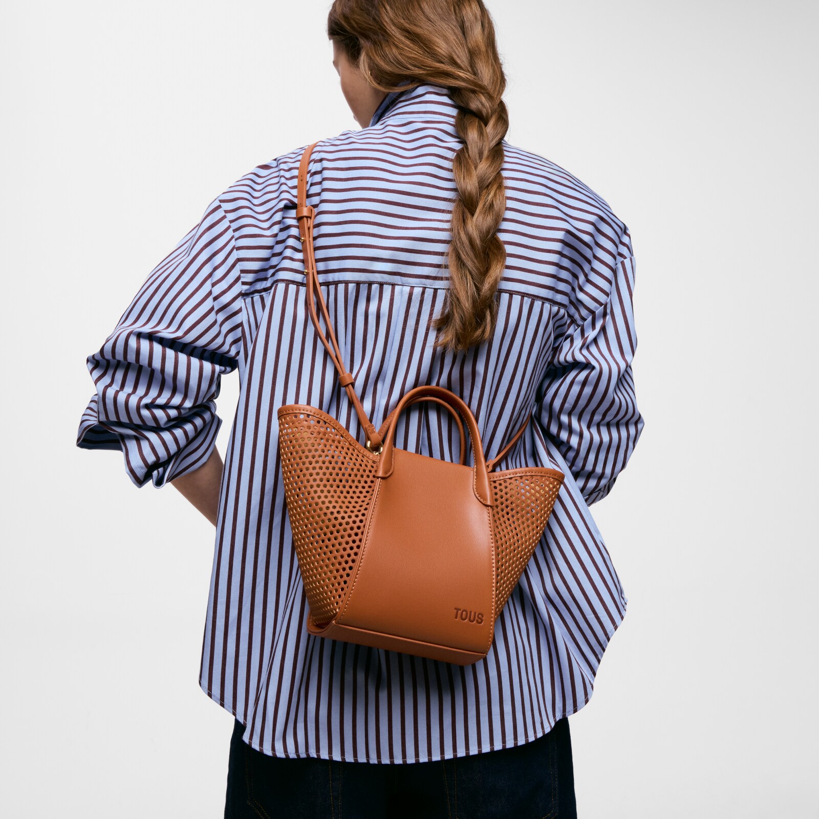 BOLSOS CAPAZO S. TOUS TULIP CUTOUT CAMEL - 5