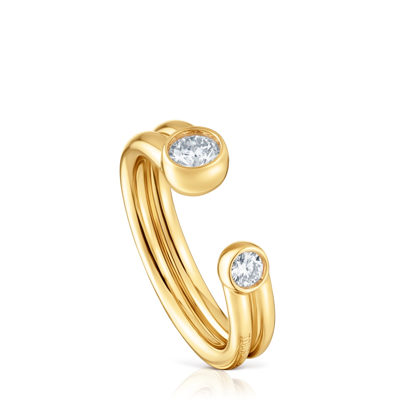 SORTIJA PLATA 1ªLEY BAÑO LGD 0.33CT G/VS - 1