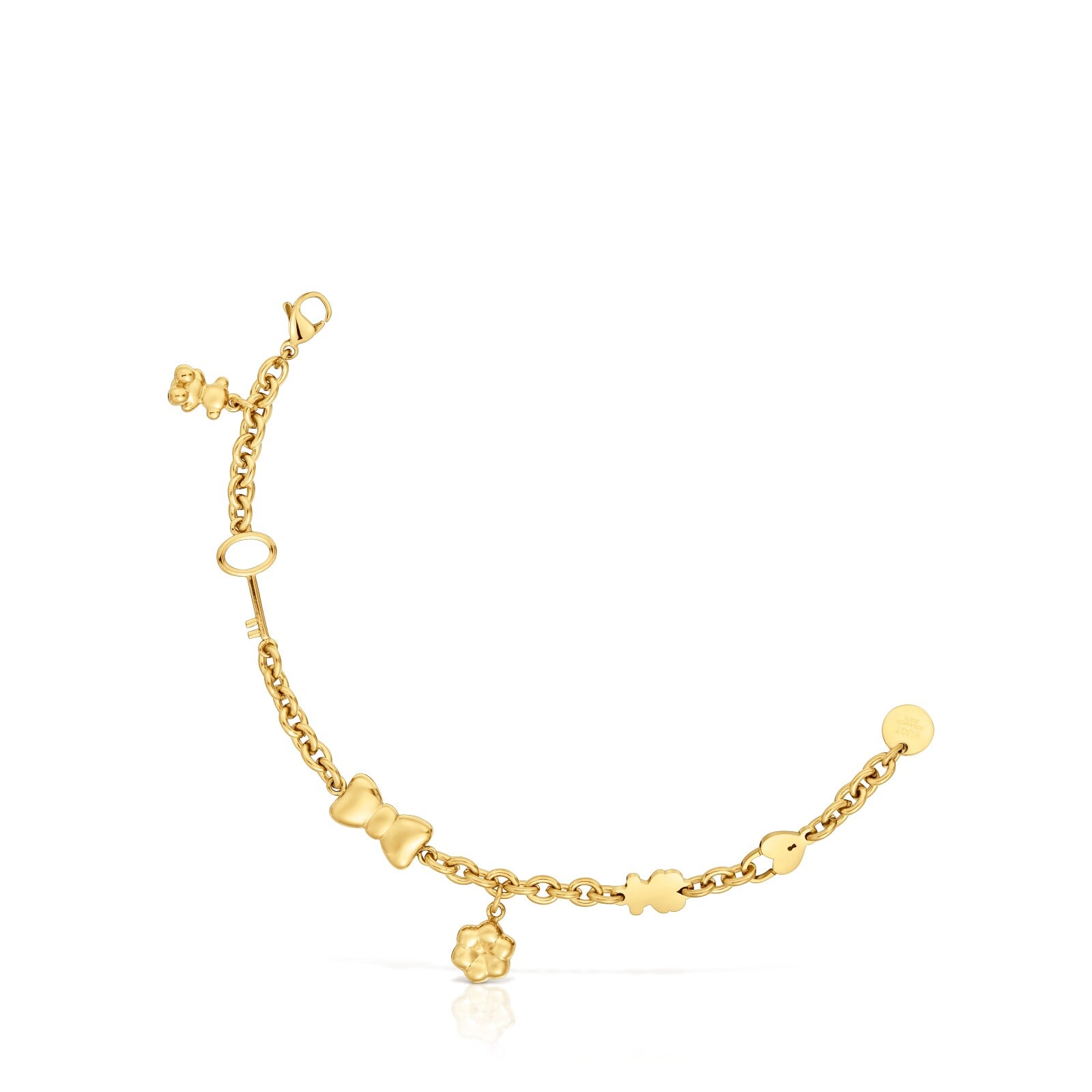 PULSERA ACERO IP DORADO 7 MOTIVOS - 2