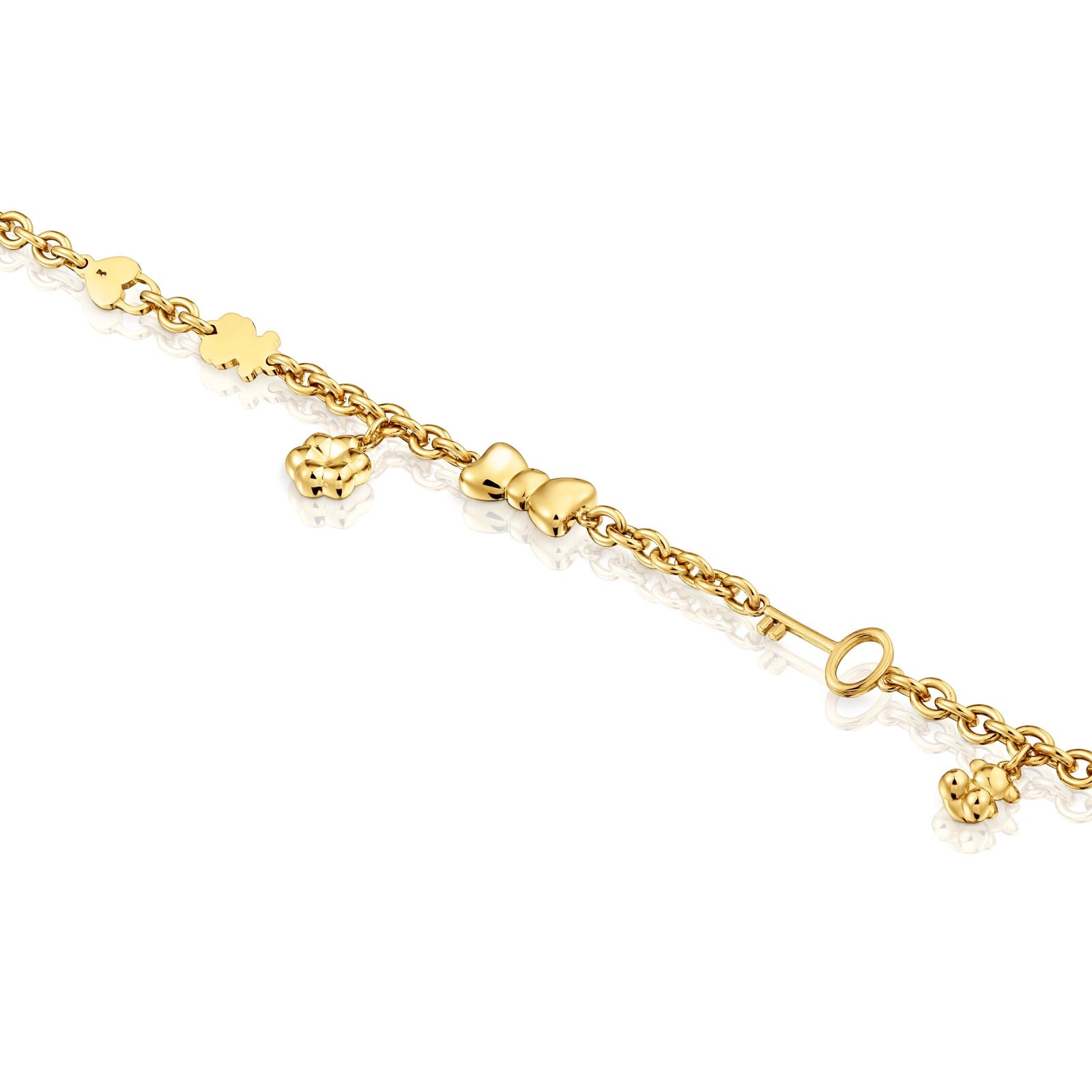PULSERA ACERO IP DORADO 7 MOTIVOS - 3
