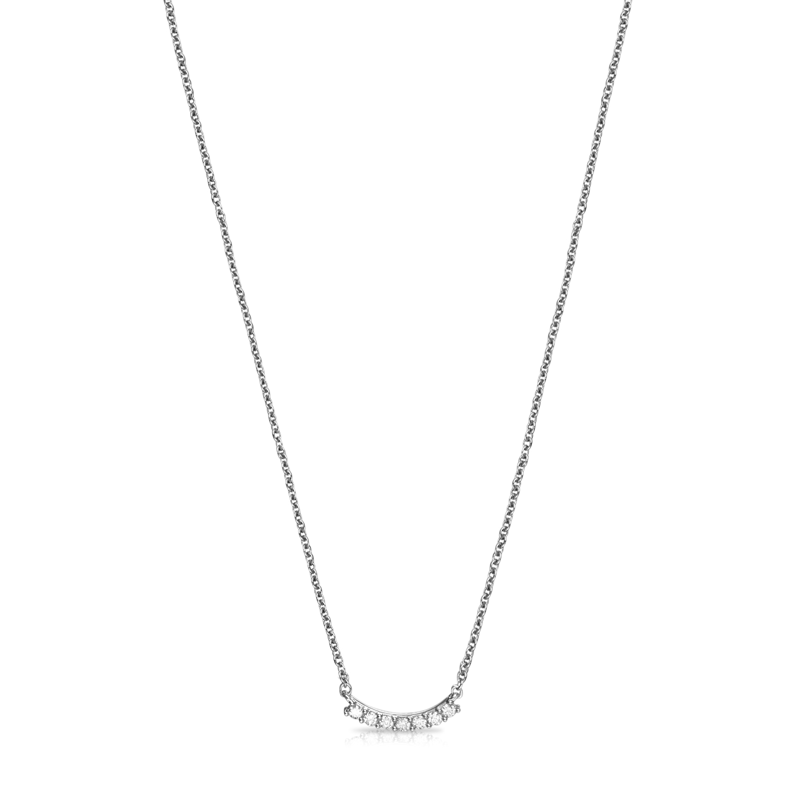 COLLAR DE ORO BLANCO Y DIAMANTES LES CLASSIQUES - 1