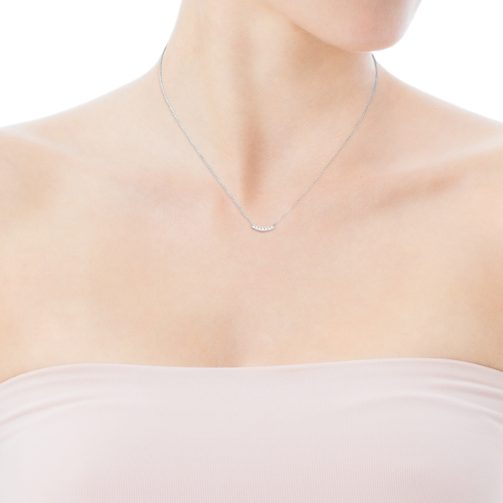 COLLAR DE ORO BLANCO Y DIAMANTES LES CLASSIQUES - 4