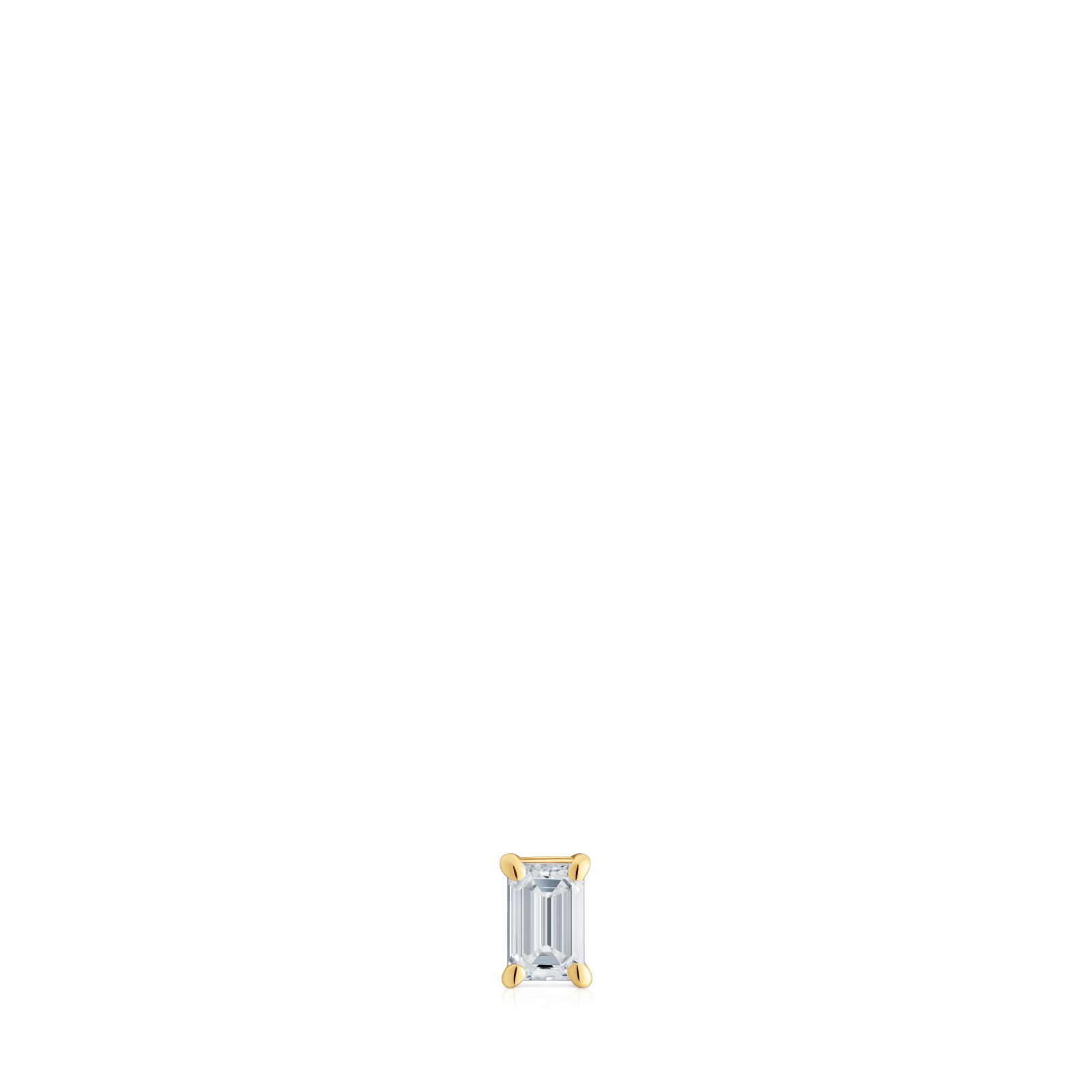 ARETE INDIVIDUAL DE ORO 14 KT Y DIAMANTE CREADO EN LABORATORIO 0,20 CT SHINE LGD - 3