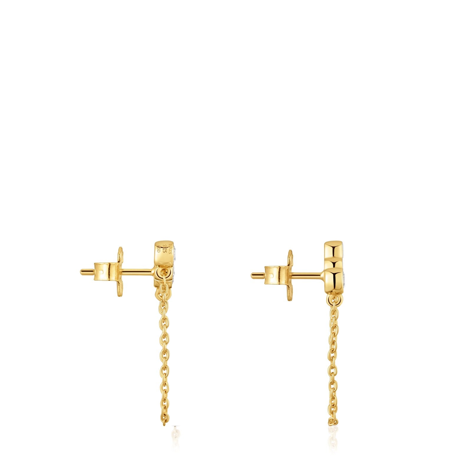 ARETES PLATA 1ªLEY BAÑO LGD 0.48CT G/VS - 3