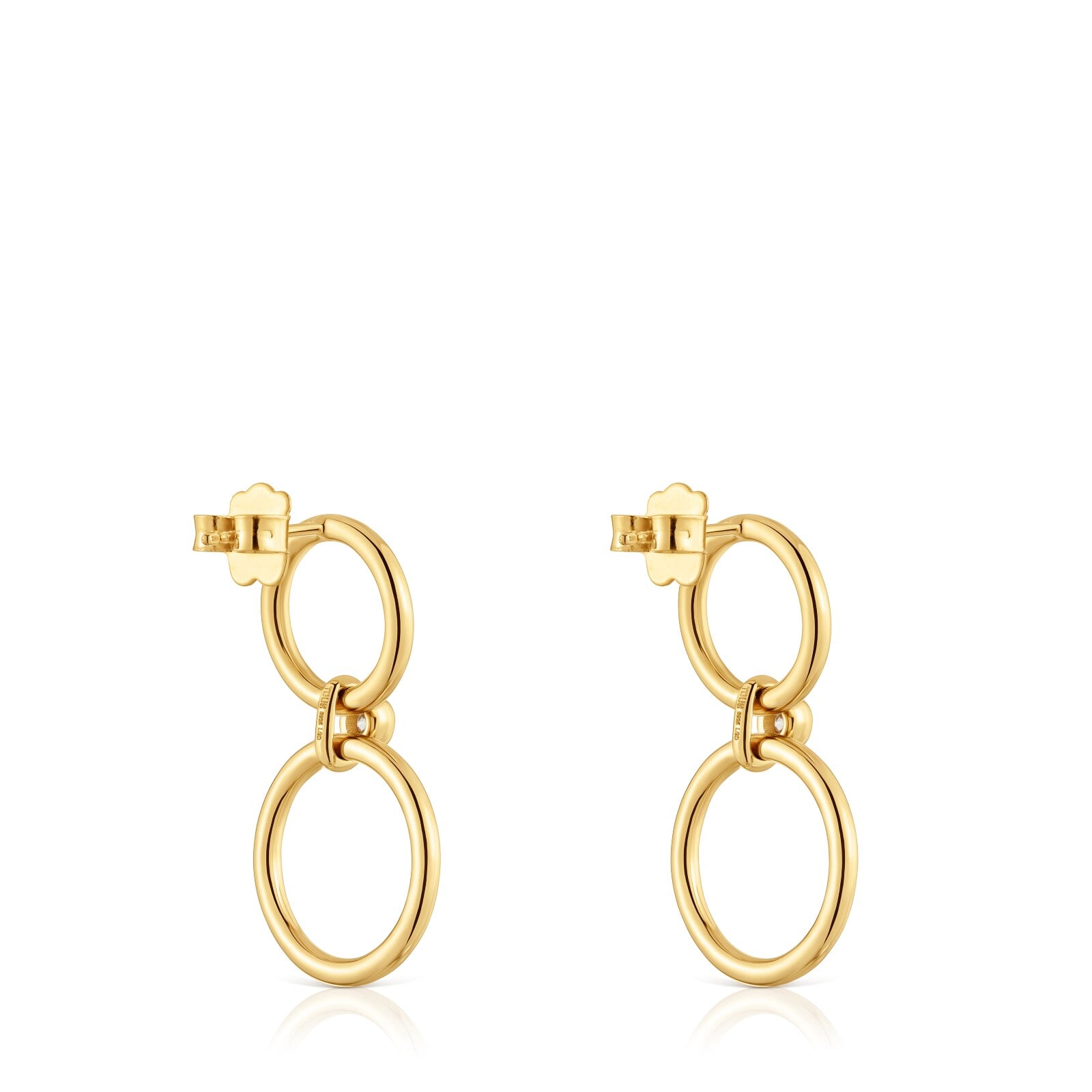 ARETES PLATA 1ªLEY BAÑO LGD 0.16CT G/VS - 2