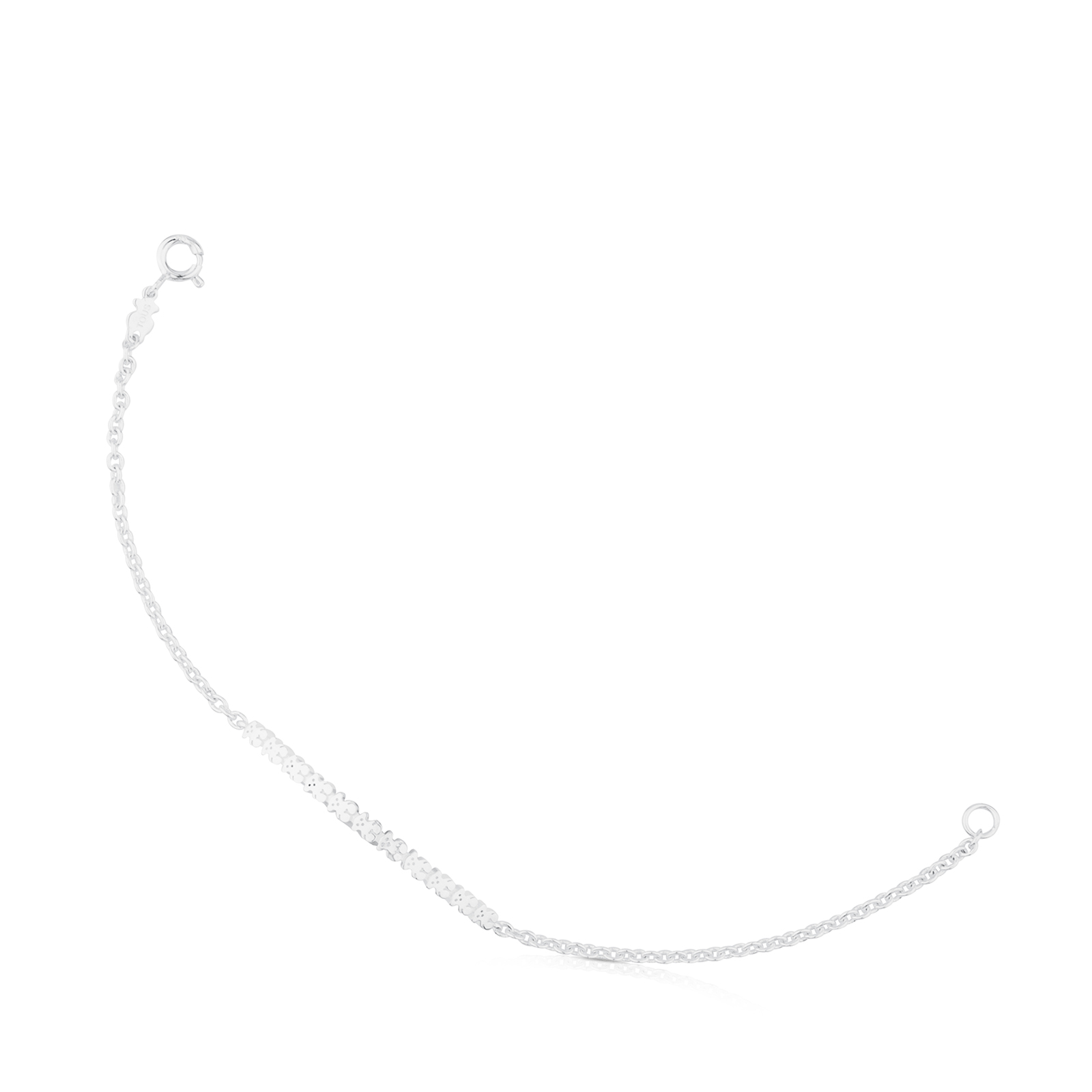PULSERA PLATA 1ªLEY BARRA OSOS 3MM - 1