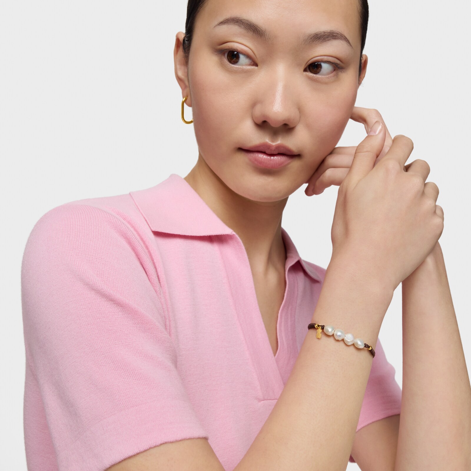 PULSERA NUDOS CON BAÑO DE ORO 18 KT SOBRE PLATA - 6
