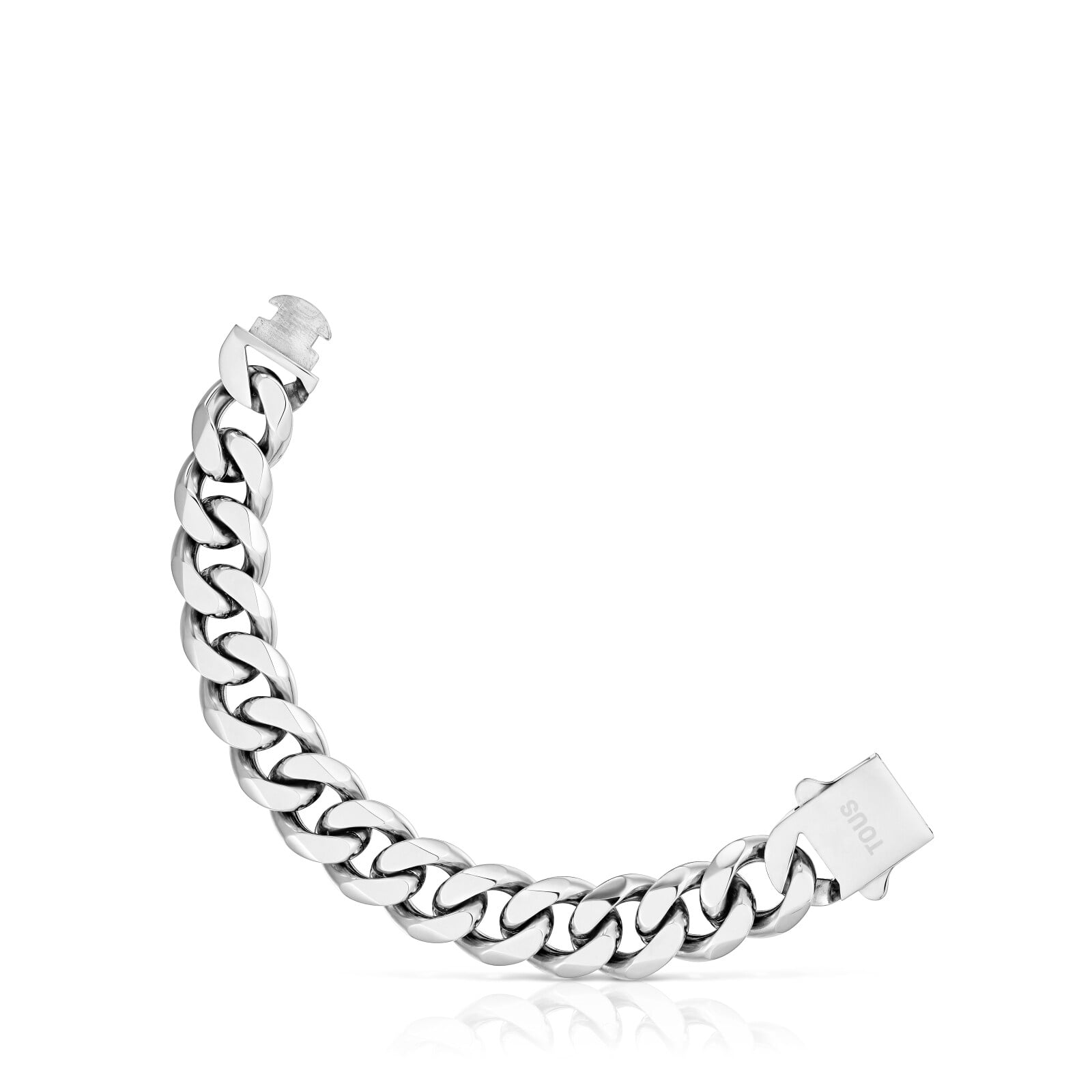 PULSERA CADENA BARBADA DE ACERO TOUS BASICS - 1