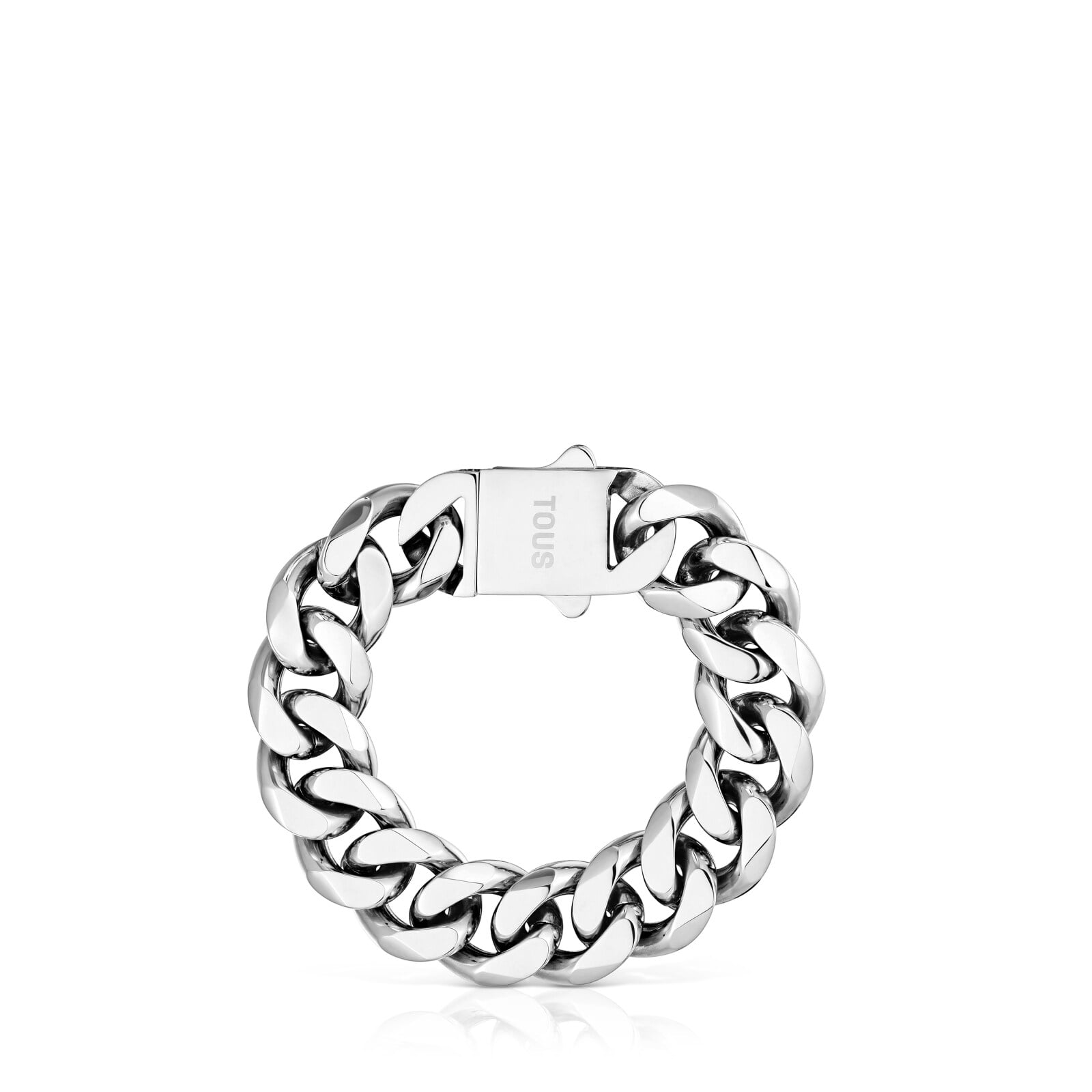 PULSERA CADENA BARBADA DE ACERO TOUS BASICS - 2